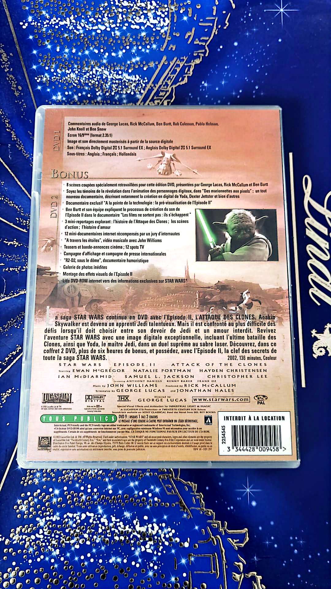 DVD Star Wars II l'attaque des clones