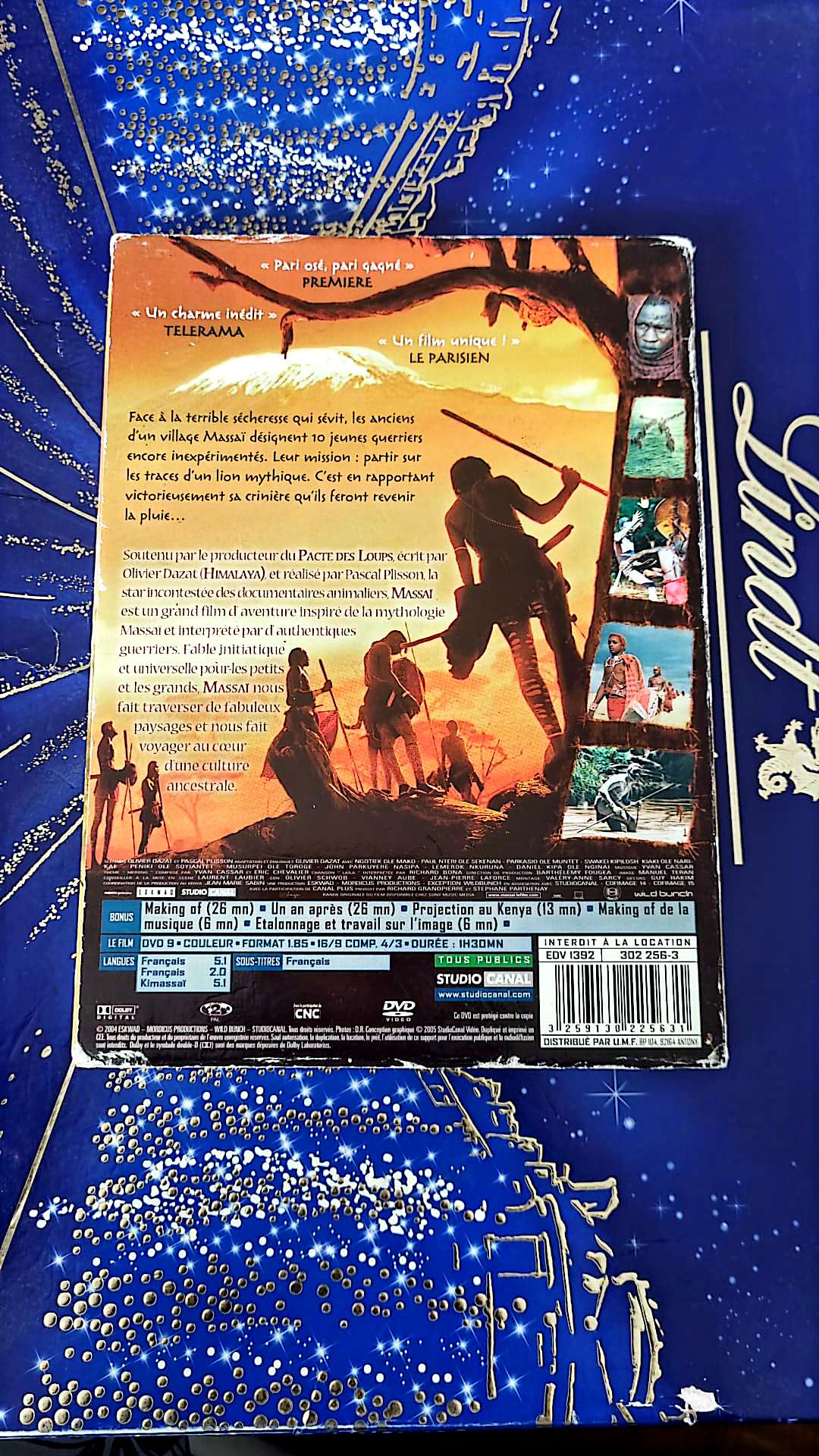 DVD massaï les guerriers de la pluie
