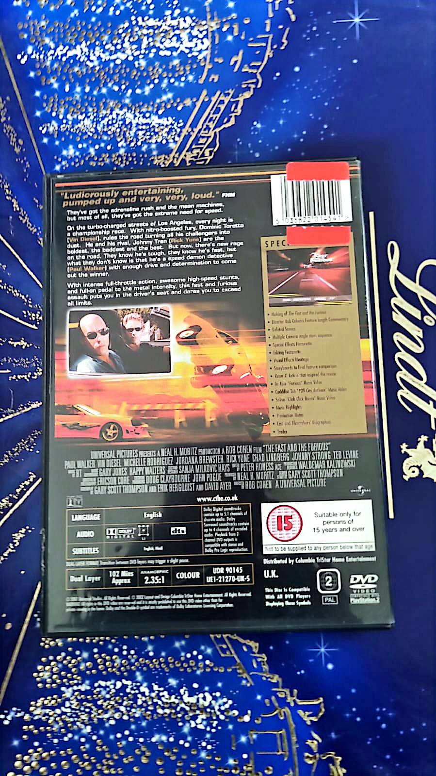DVD fast and the Furious