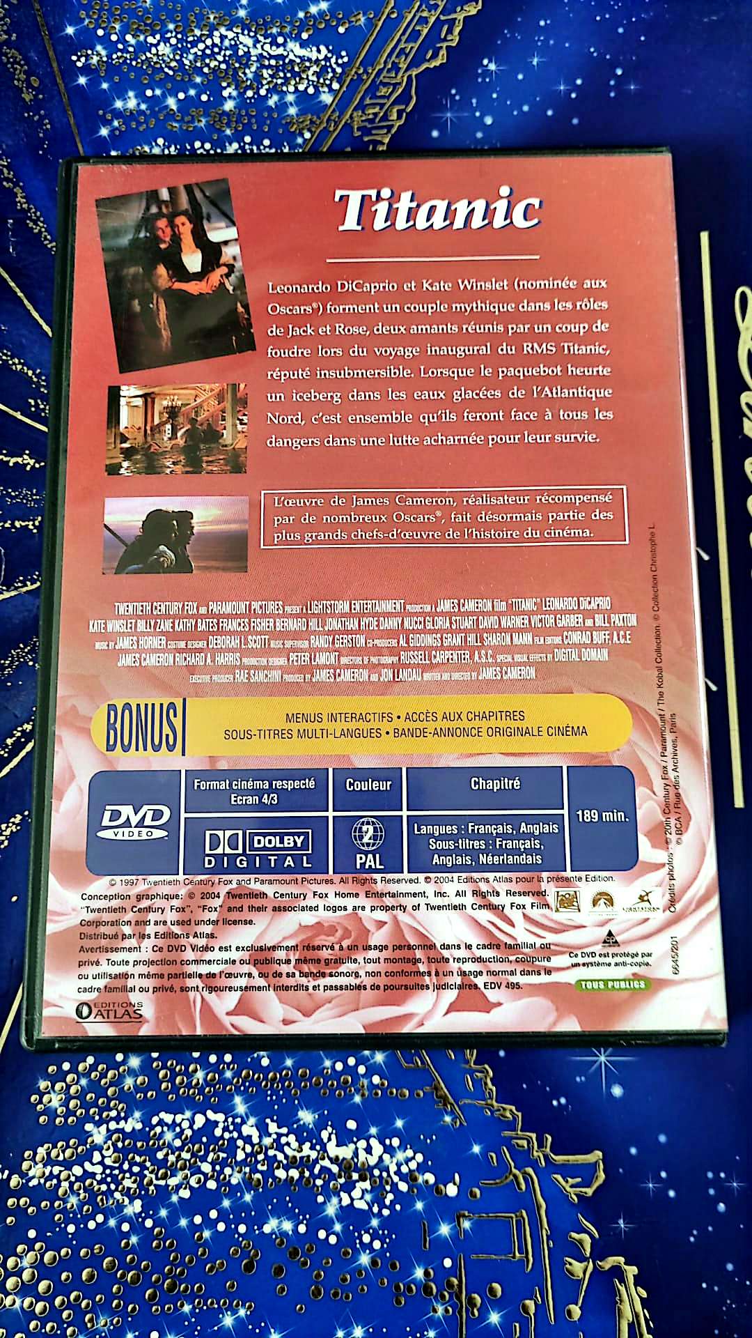 DVD Les grands films d'amour Titanic