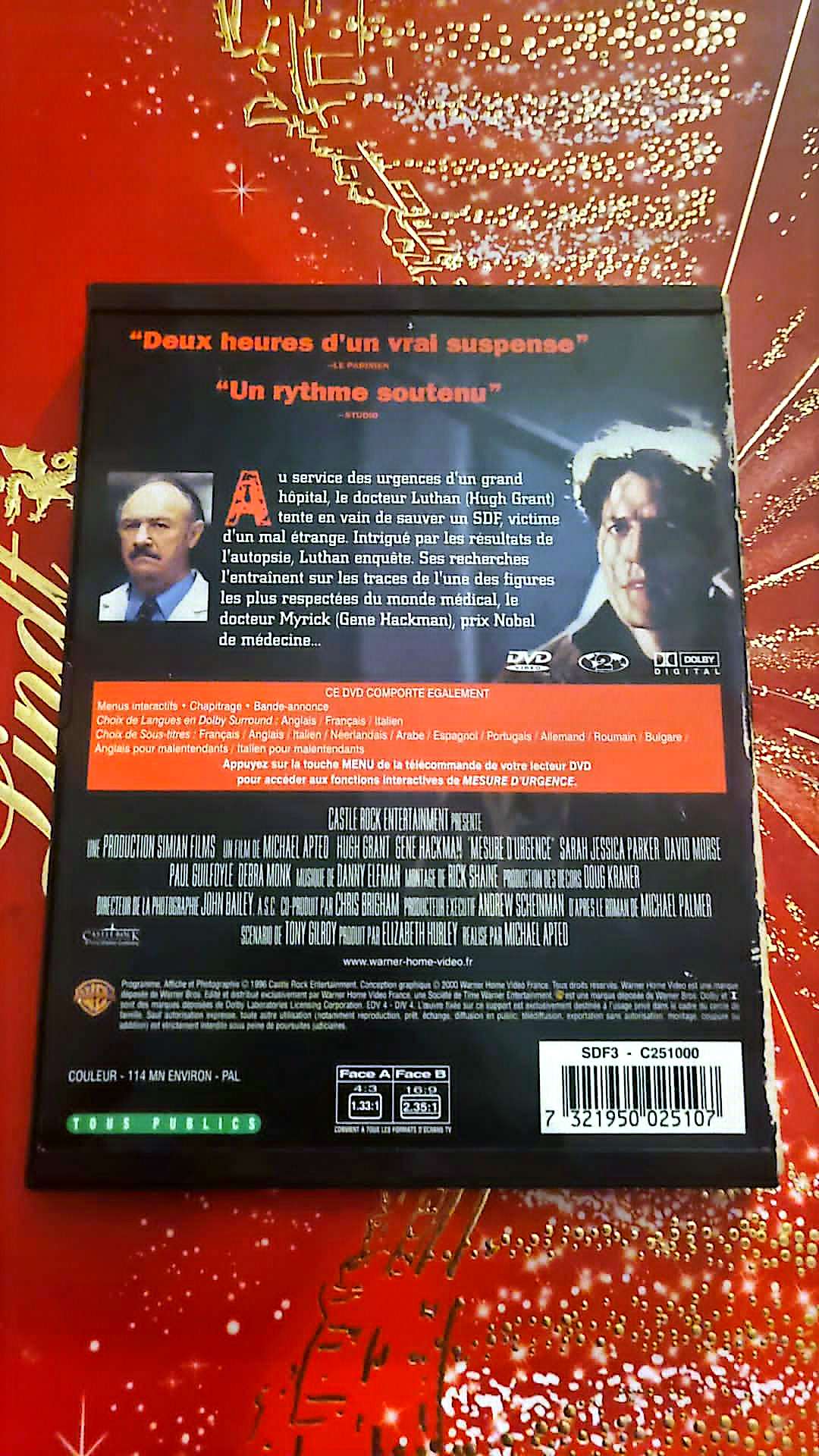 DVD MESURE D'URGENCE