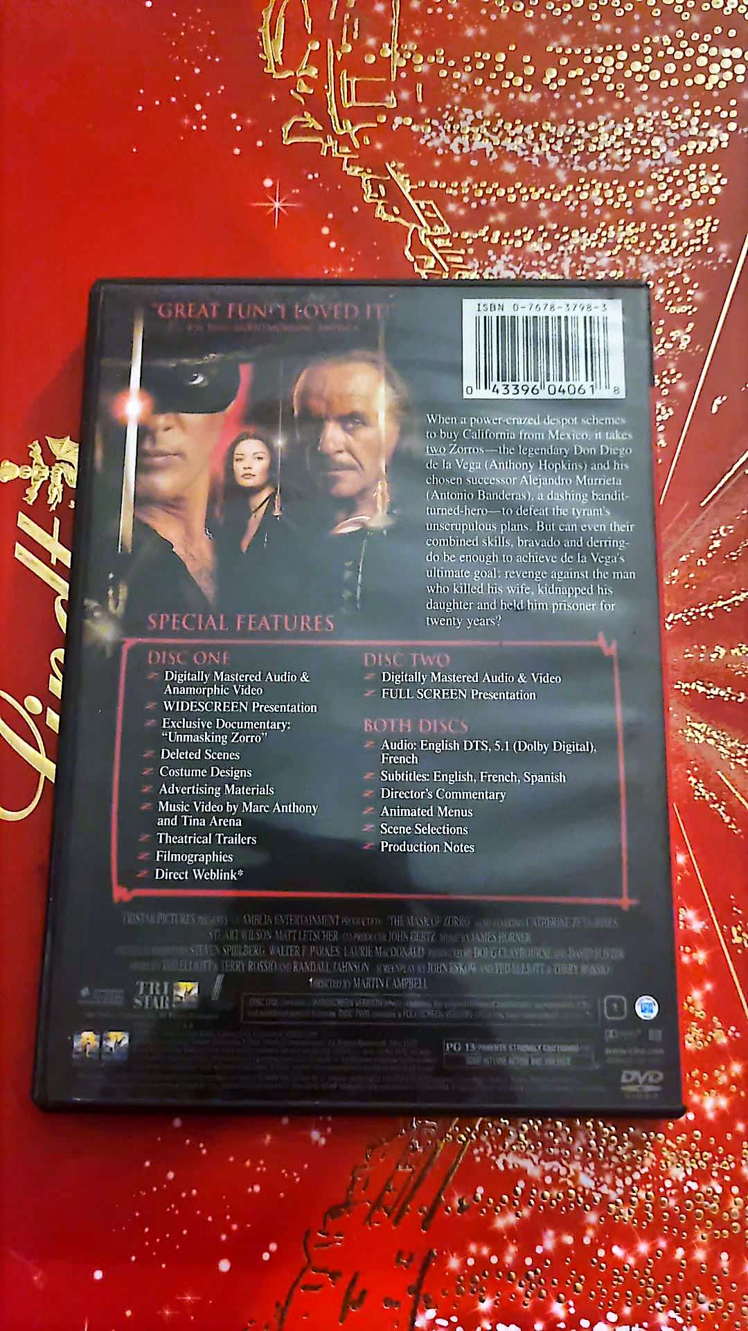 DVD THE MASK OF ZORRO