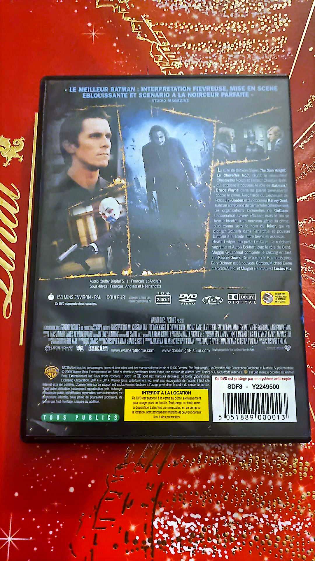 Dvd The Dark Knight : Le Chevalier Noir