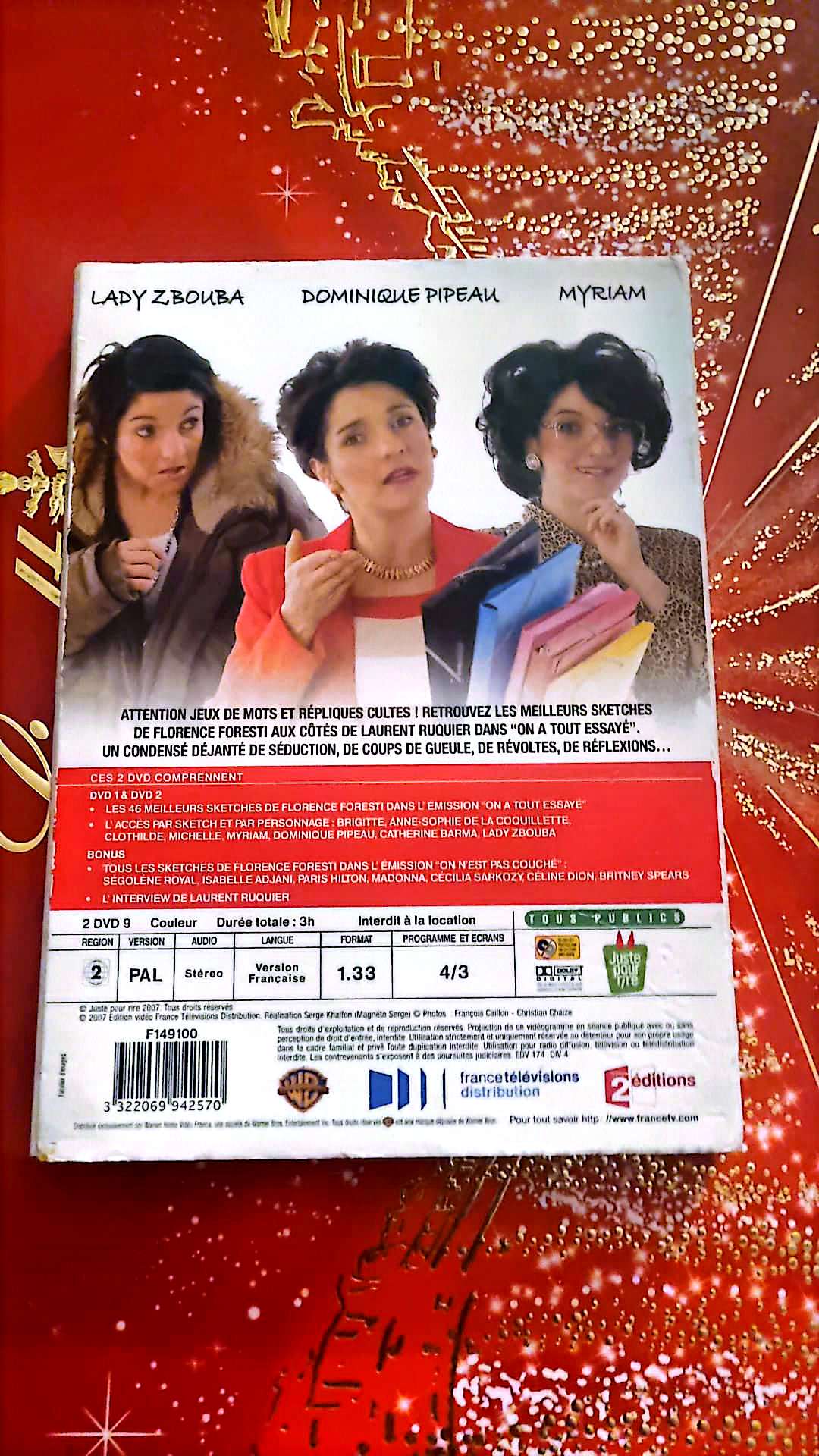 DVD FLORENCE FORESTI A TOUT ESSAYÉ
