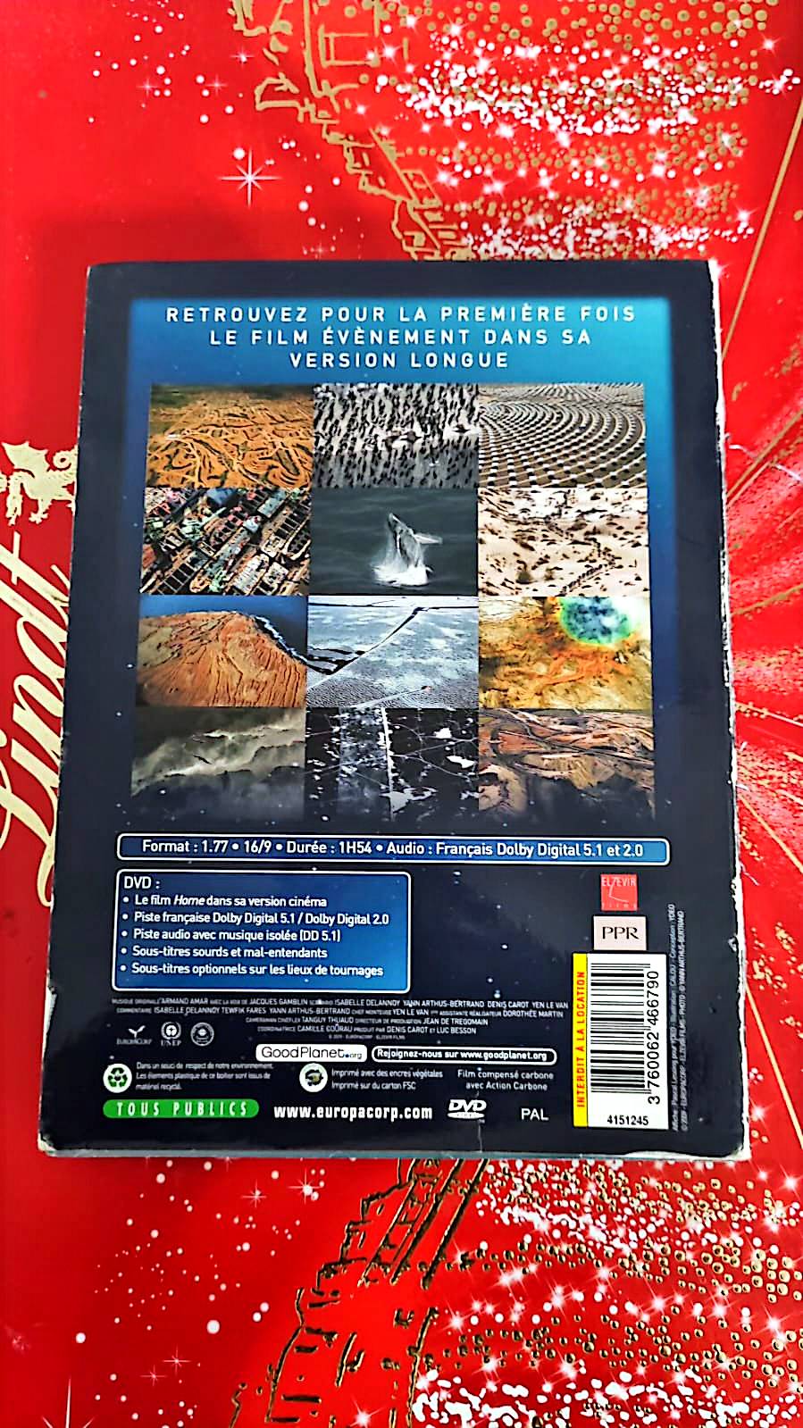 DVD Home – Film documentaire de Yann Arthus-Bertrand – Version cinéma – Français Dolby Digital
