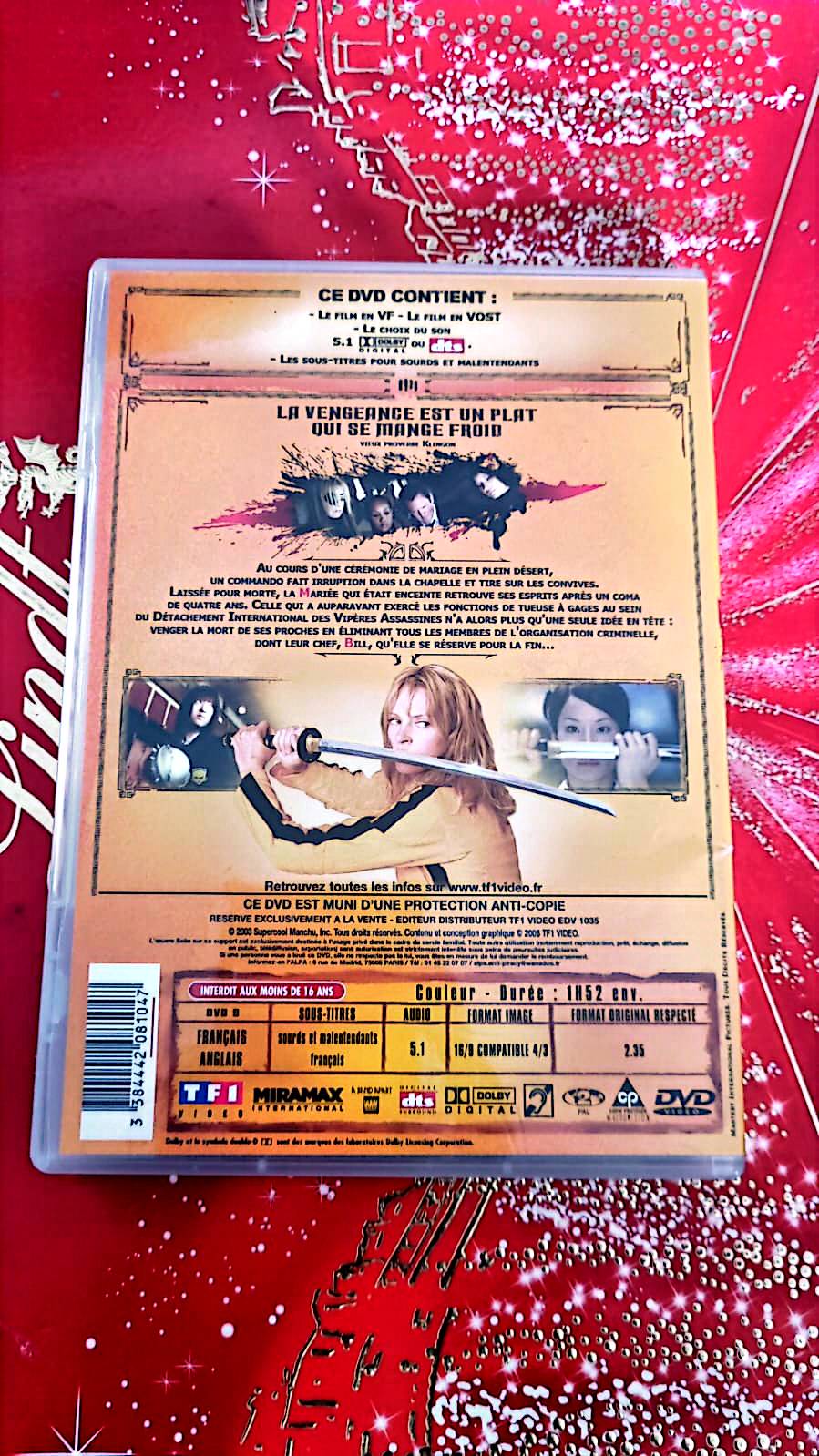 Dvd Uma Thurman Kill Bill Volume 1