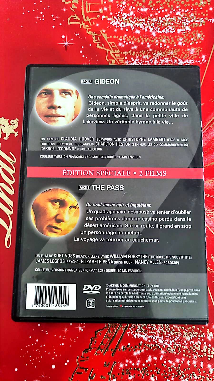 DVD Double Film – Gideon + The Pass – Édition spéciale – Version française – Zone 2 PAL