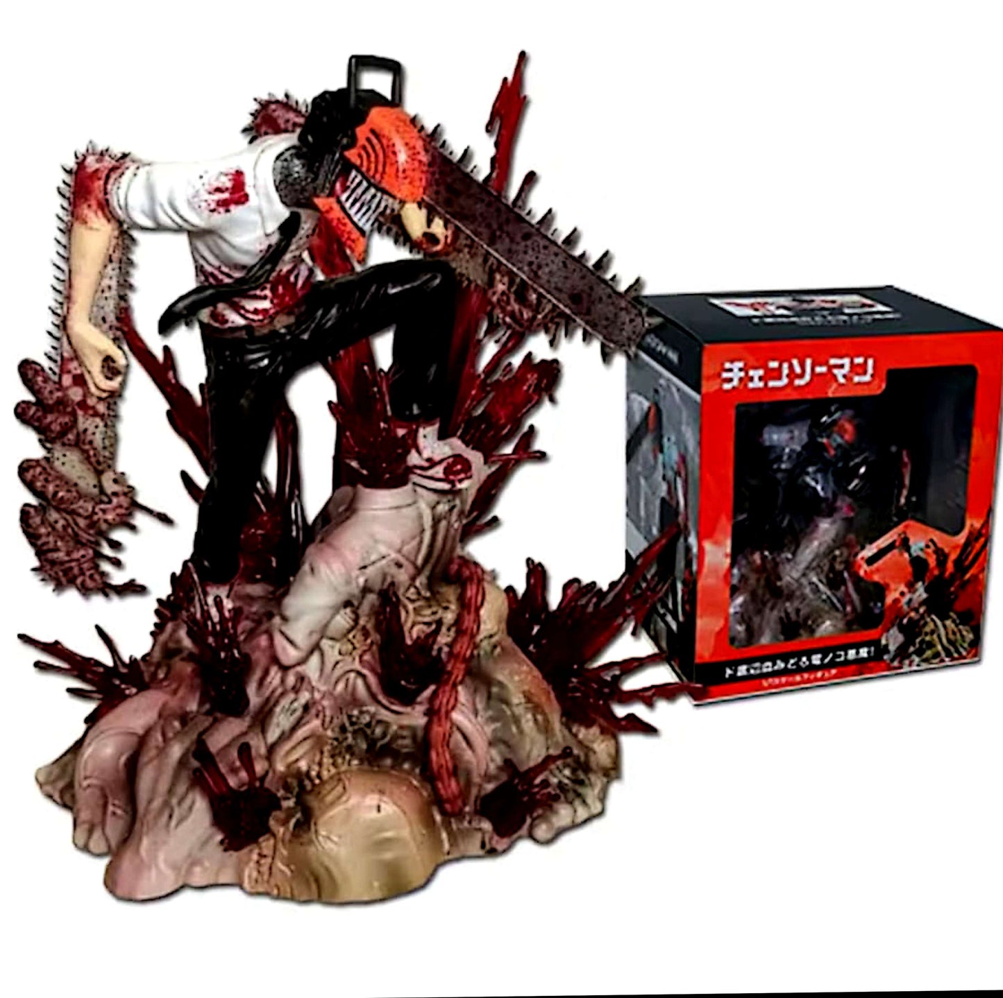 Figurine style anime – Denji « tronçonneuse » (PVC, sans boîte)