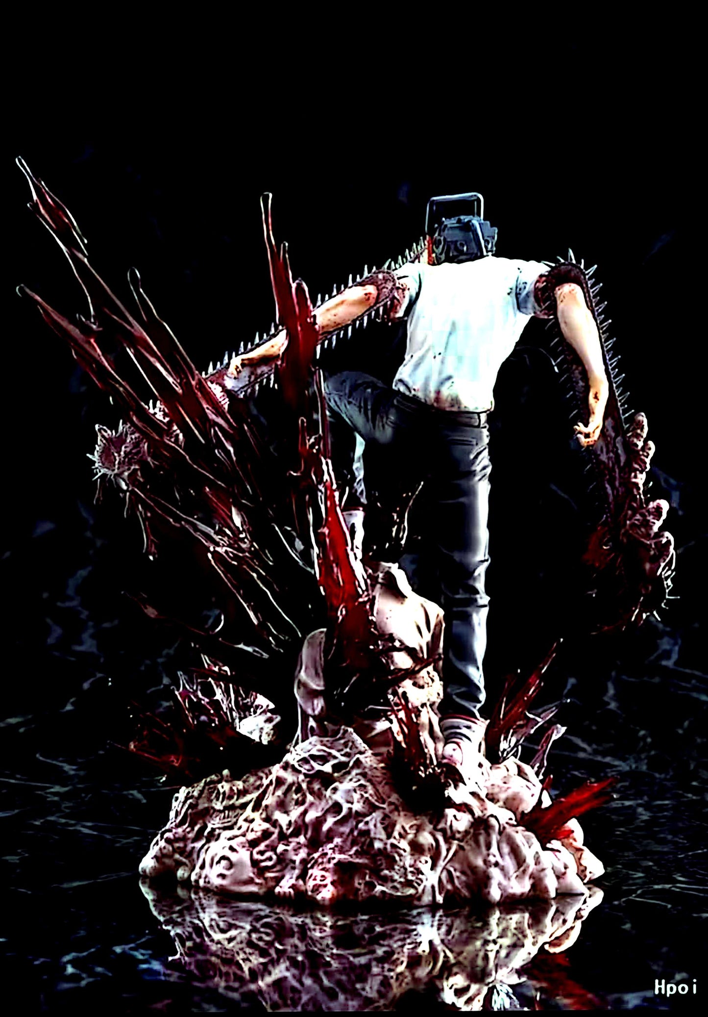 Figurine style anime – Denji « tronçonneuse » (PVC, sans boîte)