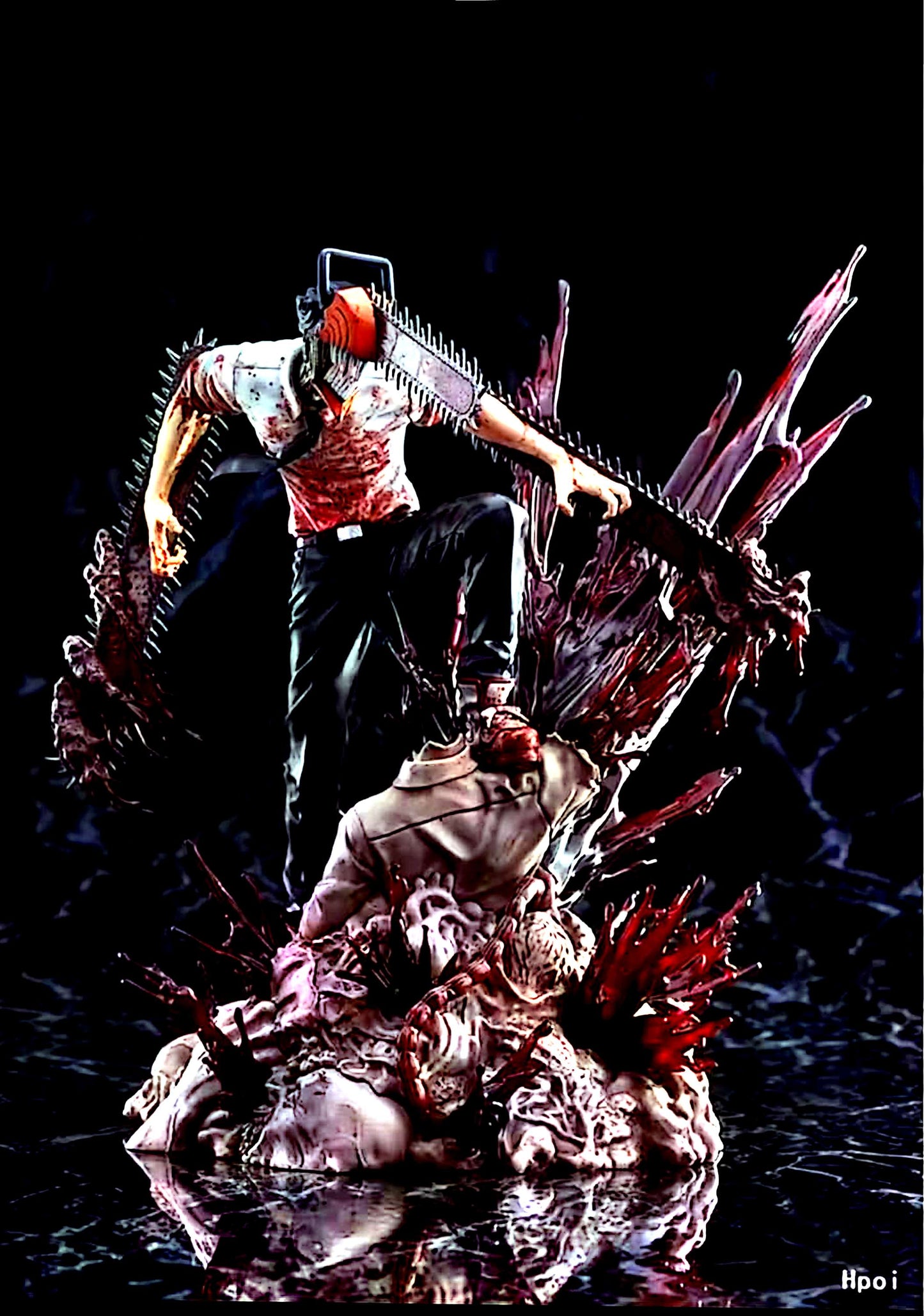 Figurine style anime – Denji « tronçonneuse » (PVC, sans boîte)