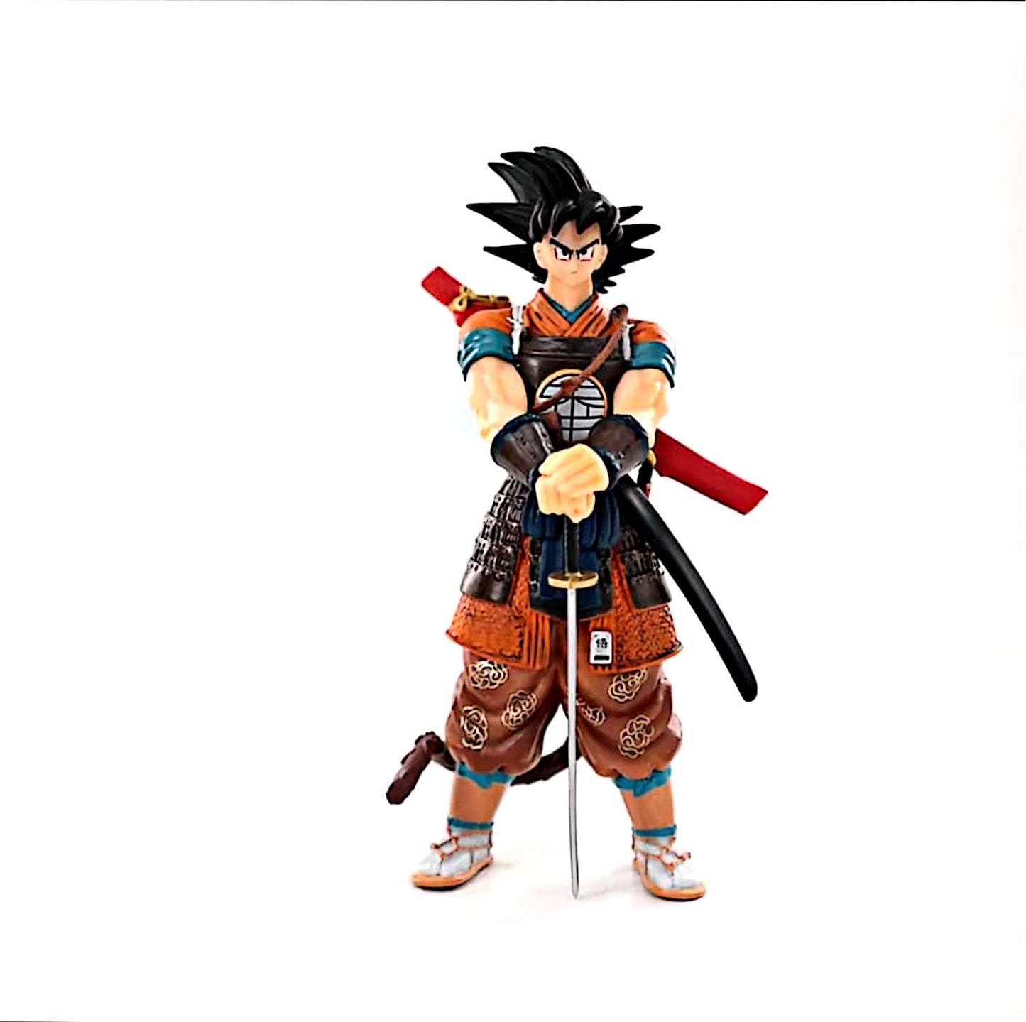 Figurine style anime – Son Goku samouraï (PVC, 18–20 cm)