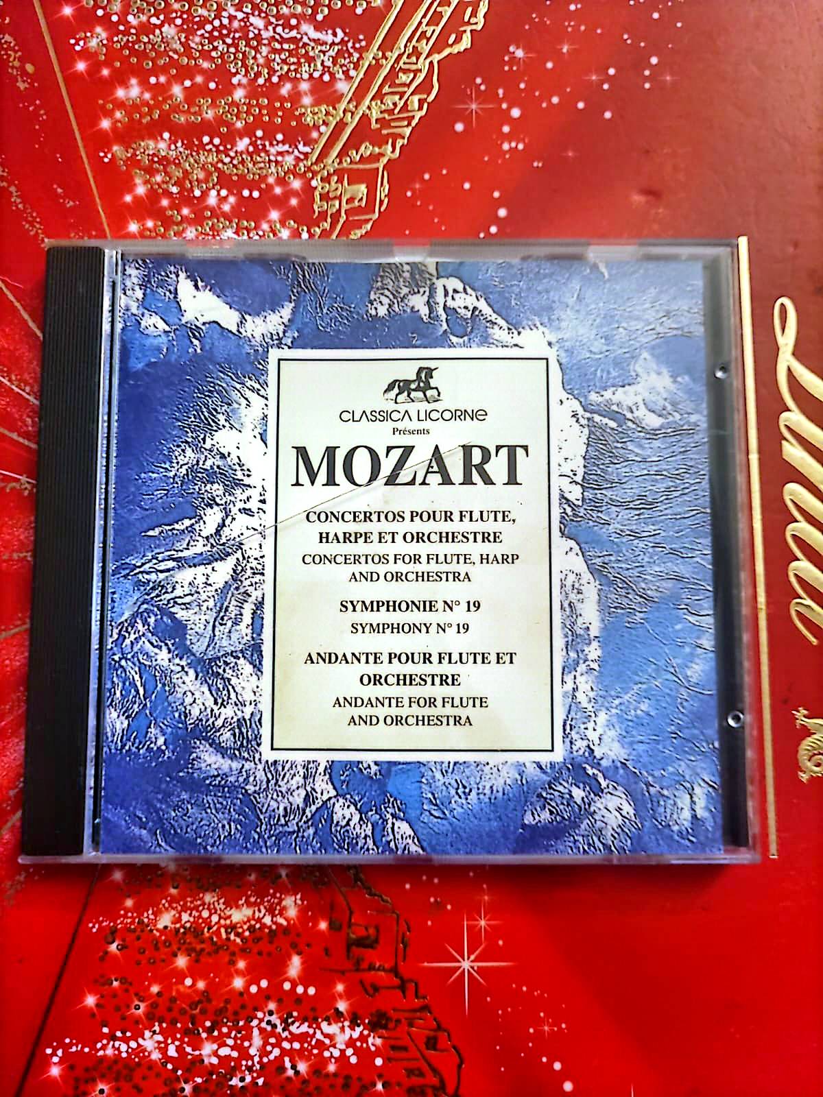Mozart – Concertos pour Flûte, Harpe et Orchestre – Symphonie n°19 – CD Classique cd audio