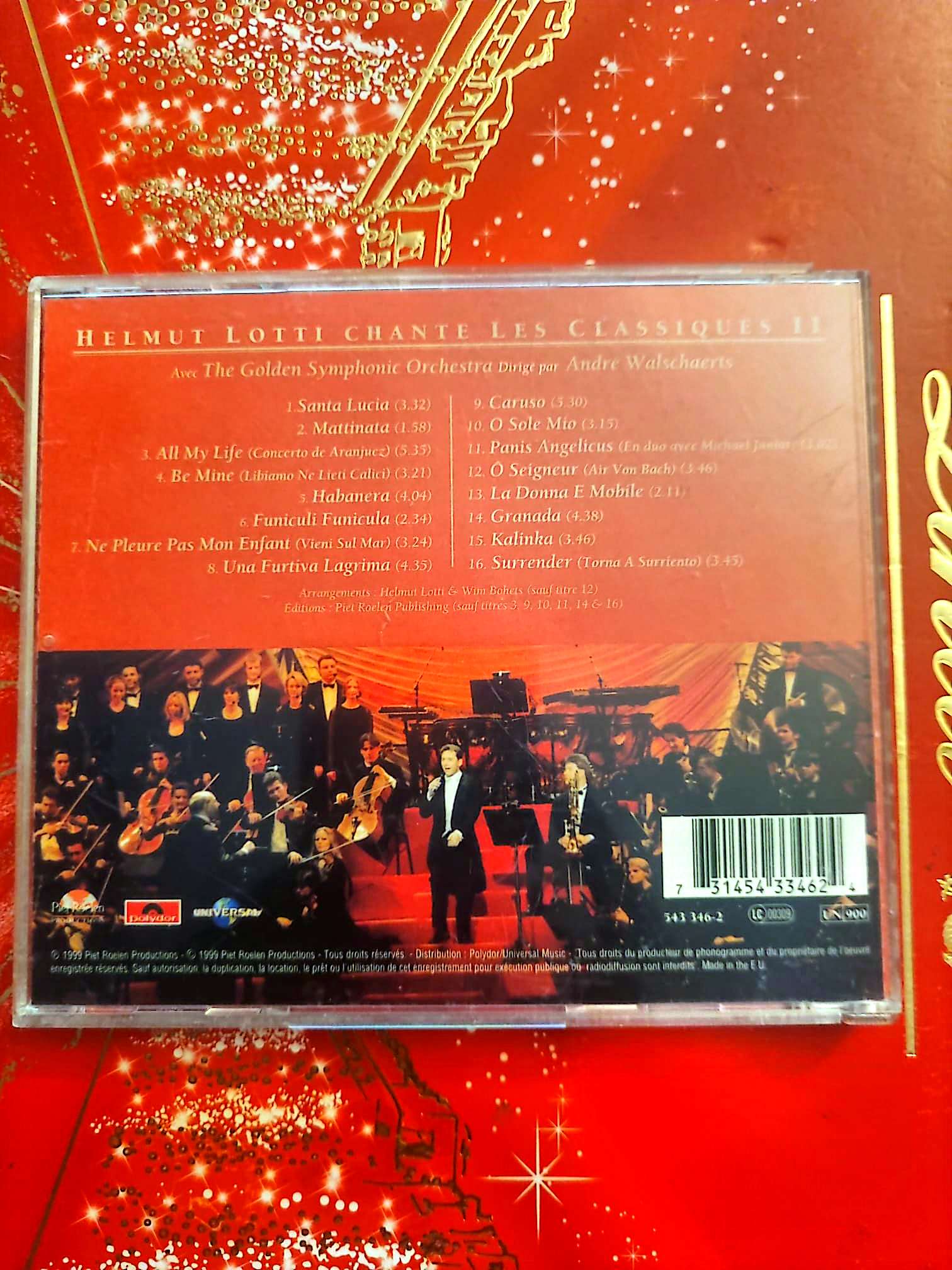 Helmut Lotti chante Les Classiques II – Avec le Golden Symphonic Orchestra – CD cd audio