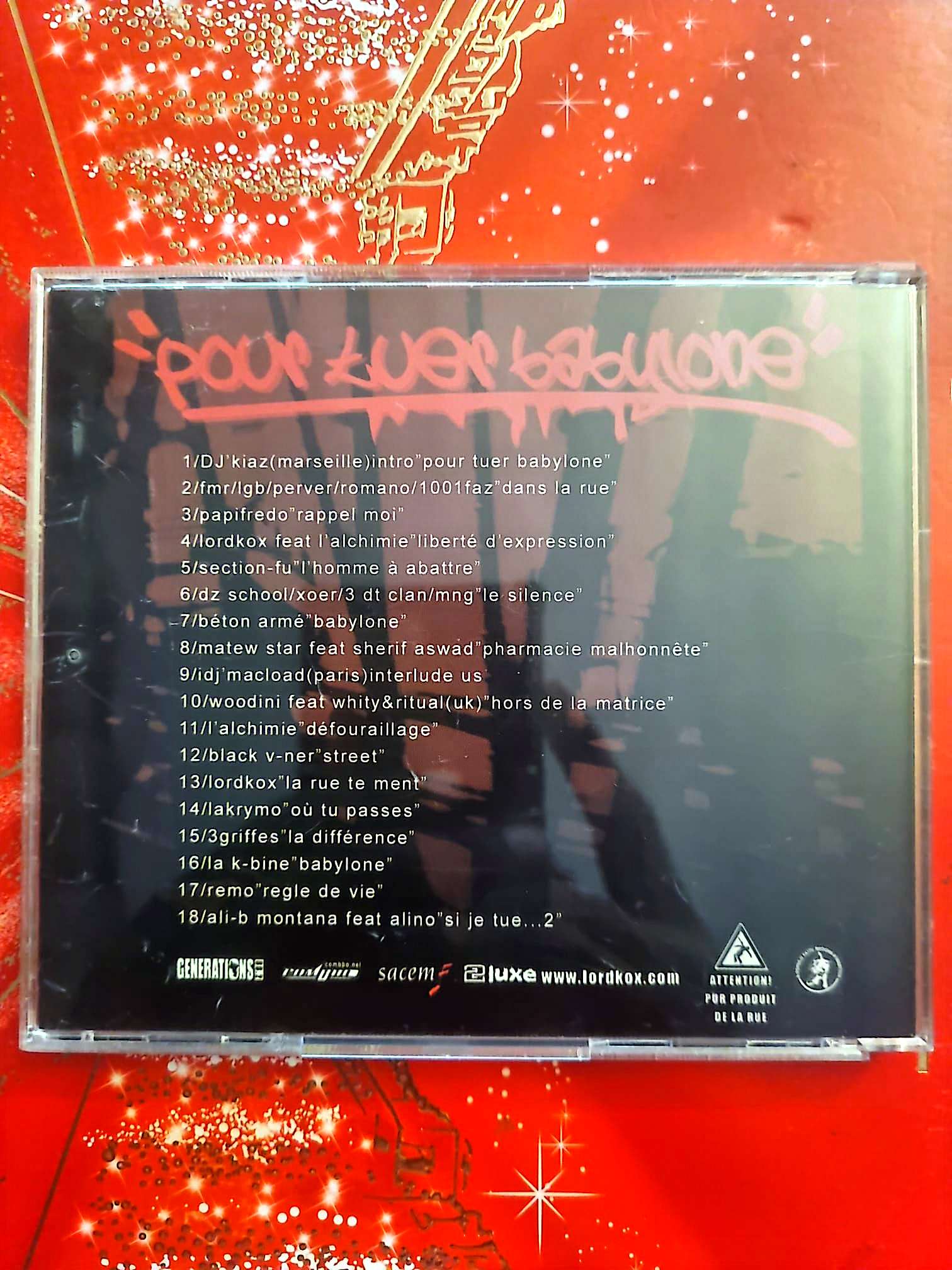 Lord Kox – Pour Tuer Babylone – Compilation Rap Français – CD Album cd audio