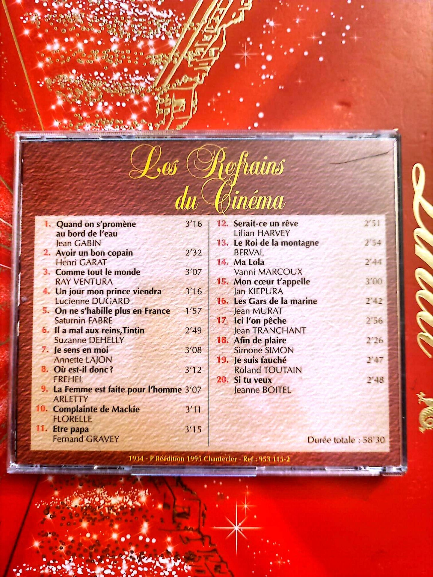Les Refrains du Cinéma Vol. 5 – Chansons des Années TSF – CD Compilation cd audio