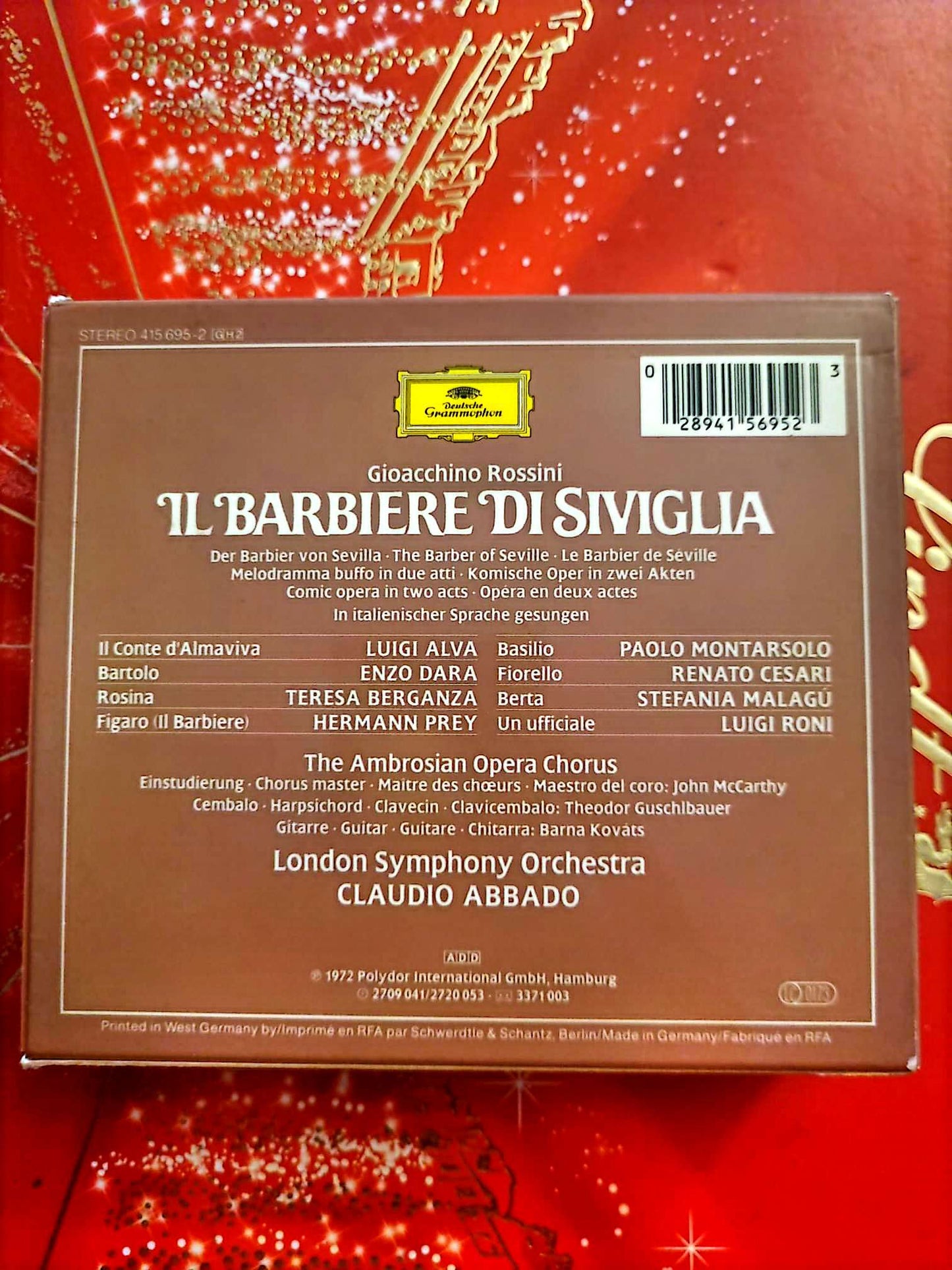 Rossini – Il Barbiere di Siviglia – Abbado – Deutsche Grammophon – CD Opéra cd audio