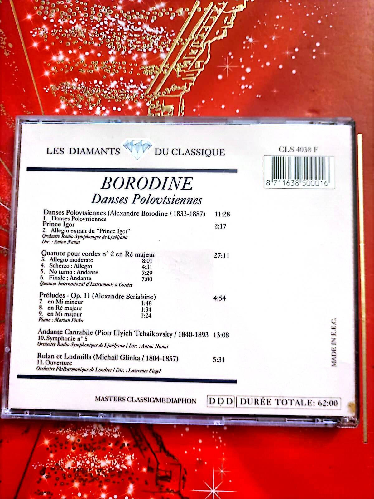 Borodine – Danses Polovtsiennes – Les Diamants du Classique – CD cd audio