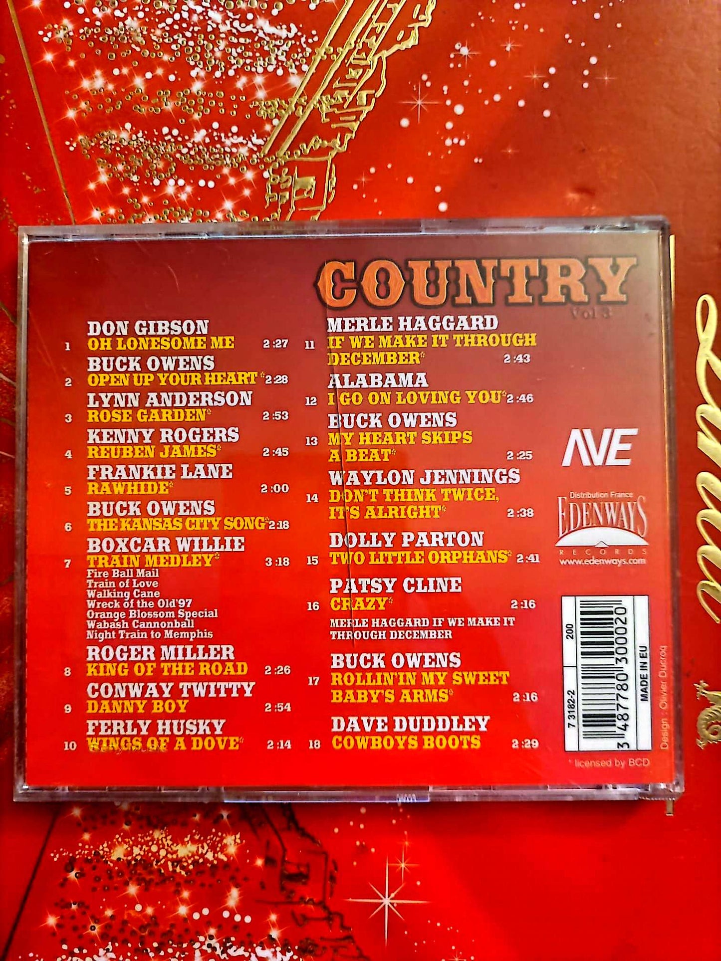 Country Vol. 3 – Gibson, Owens, Rogers, Parton – Compilation CD cd audio