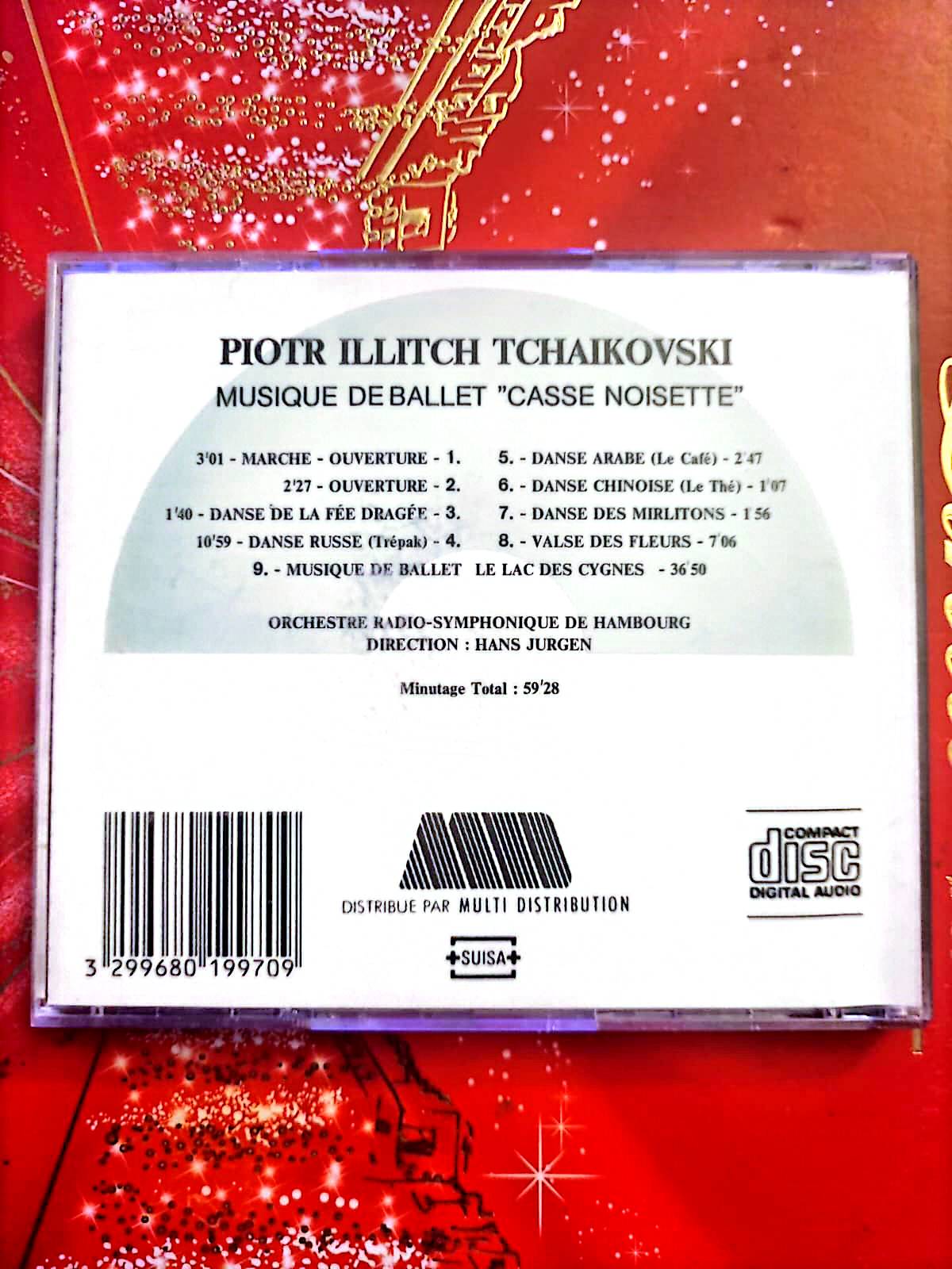 Tchaïkovski – Casse-Noisette & Le Lac des Cygnes (Extraits) – CD Classique Ballet cd audio