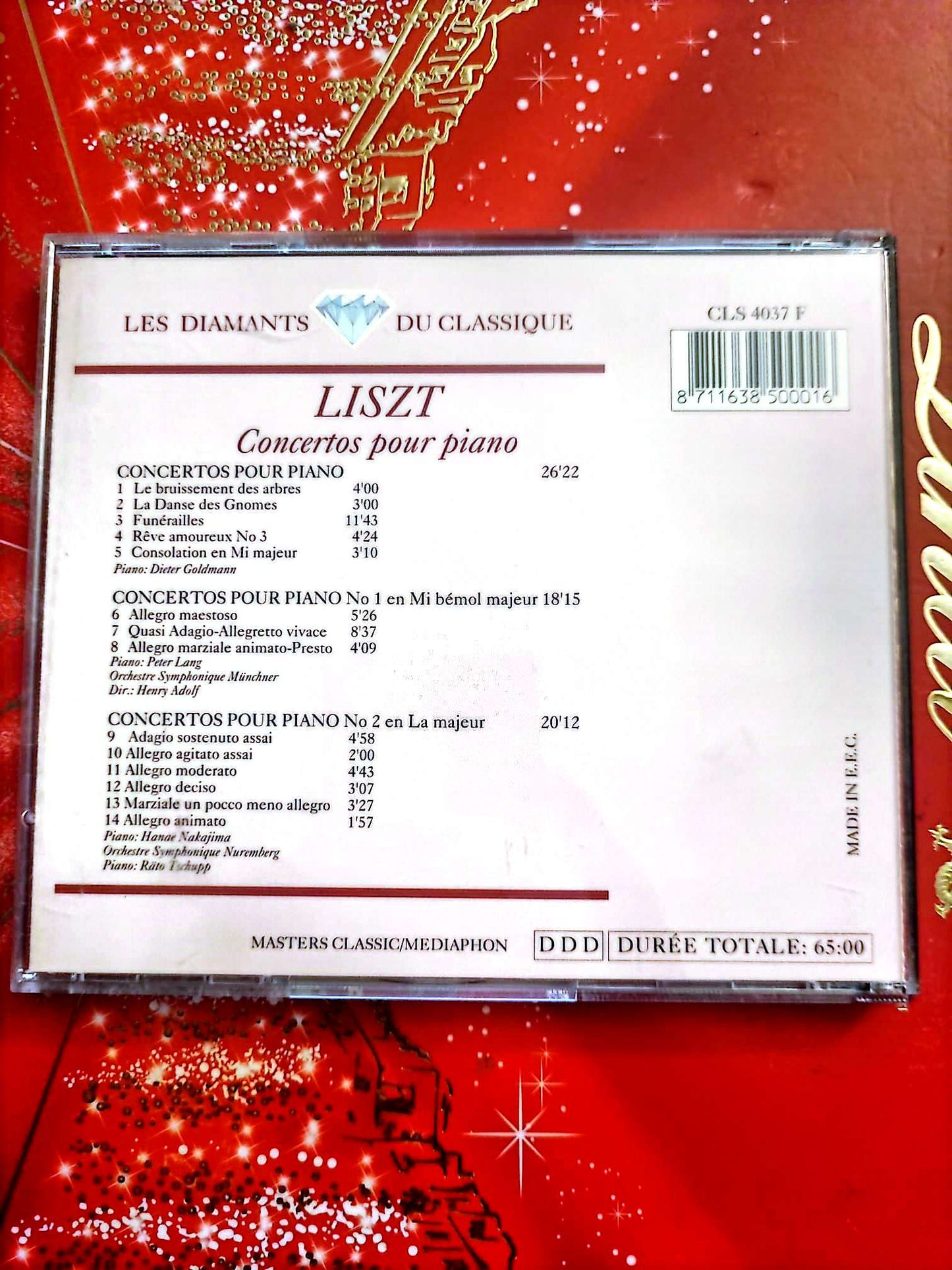 Liszt – Concertos pour Piano – Les Diamants du Classique – CD Musique Classique cd audio