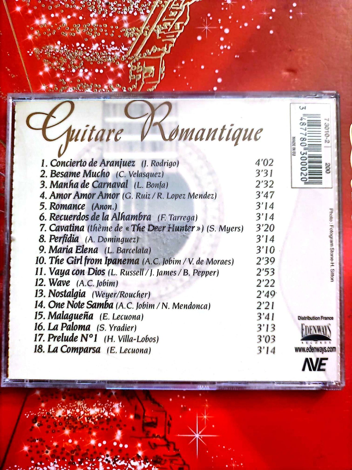 Guitare Romantique – Concierto de Aranjuez – Recuerdos de la Alhambra – CD Guitare Classique cd audio