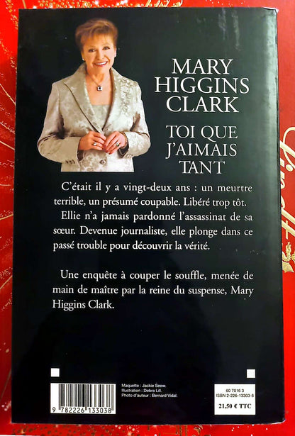 Toi que j’aimais tant – Mary Higgins Clark – Roman policier livre