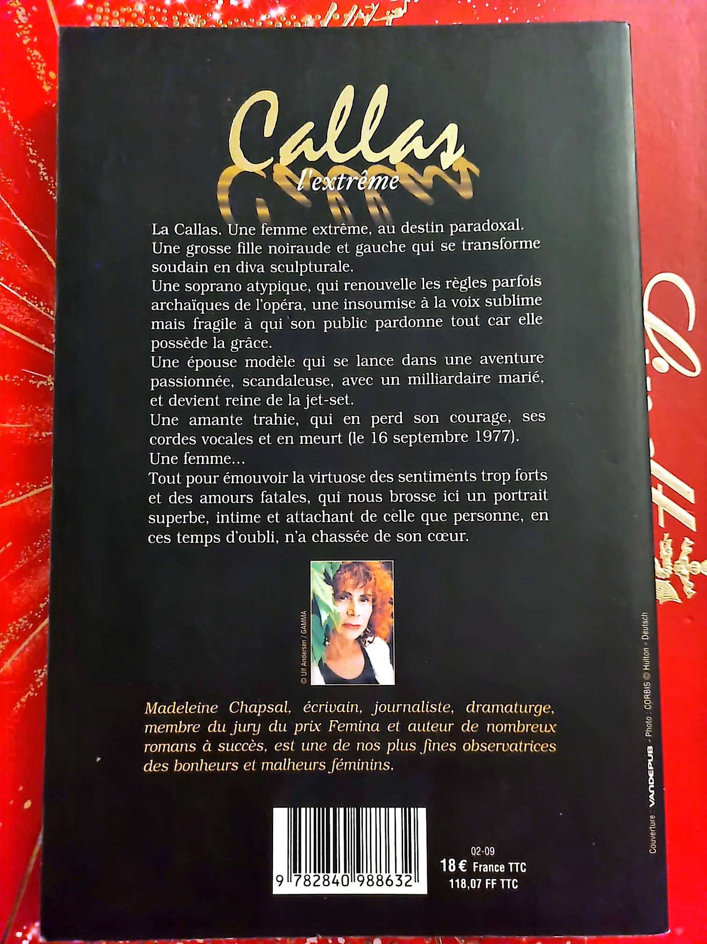 Callas l’extrême – Madeleine Chapsal – Biographie livre