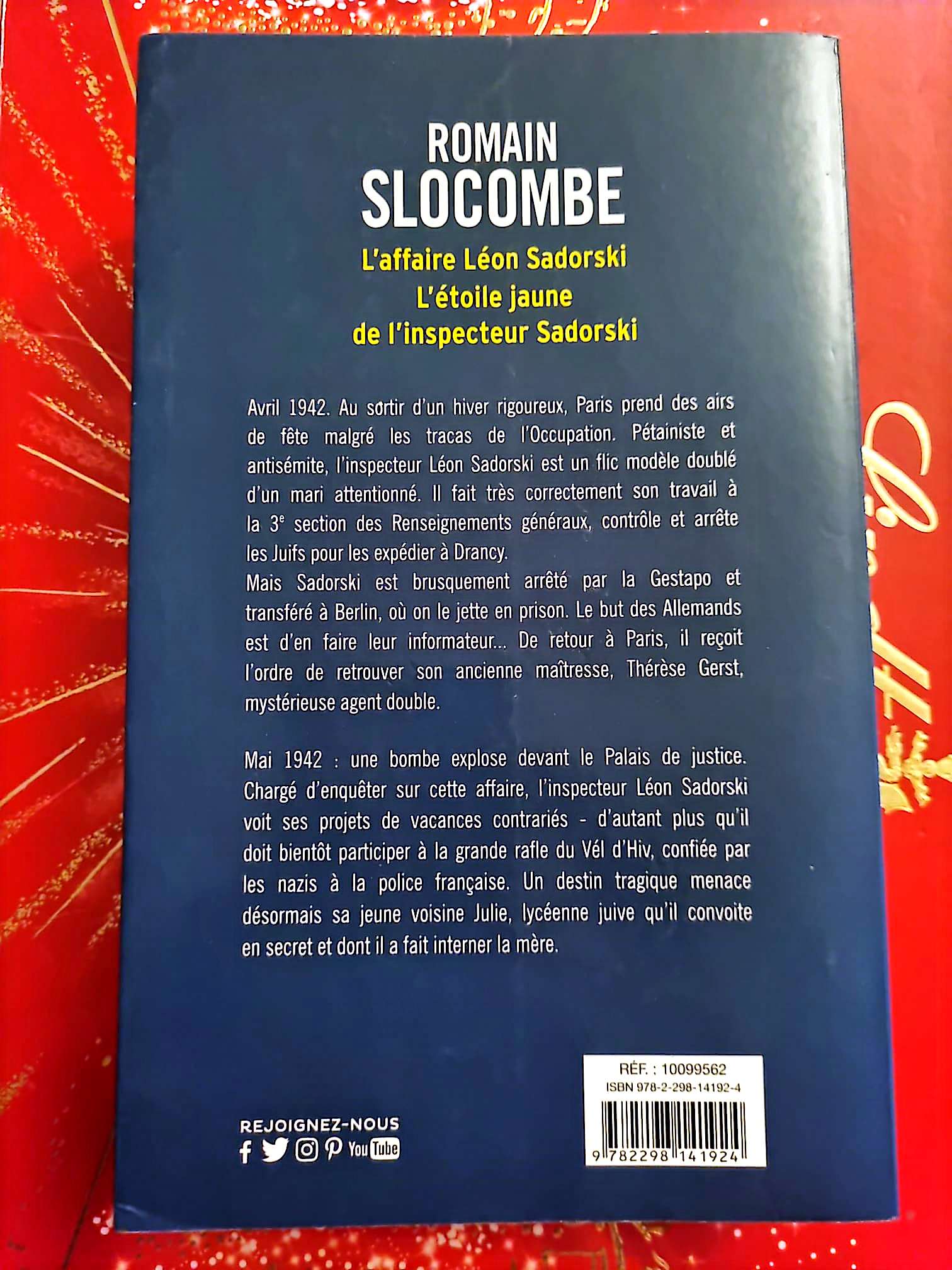L’affaire Léon Sadorski – L’étoile jaune de l’inspecteur Sadorski – Romain Slocombe livre