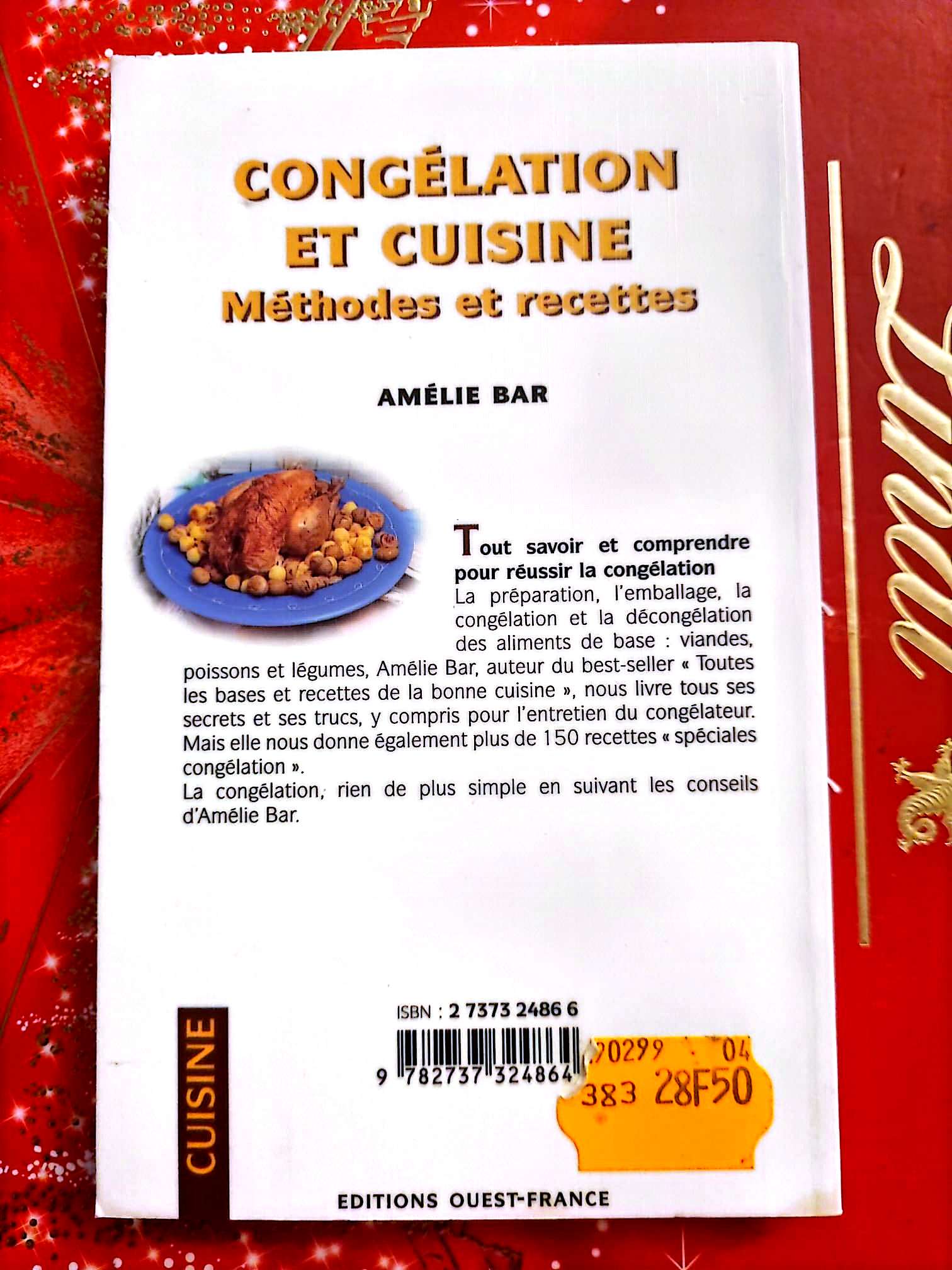 Congélation et cuisine – Méthodes et recettes – Amélie Bar livre de cuisine