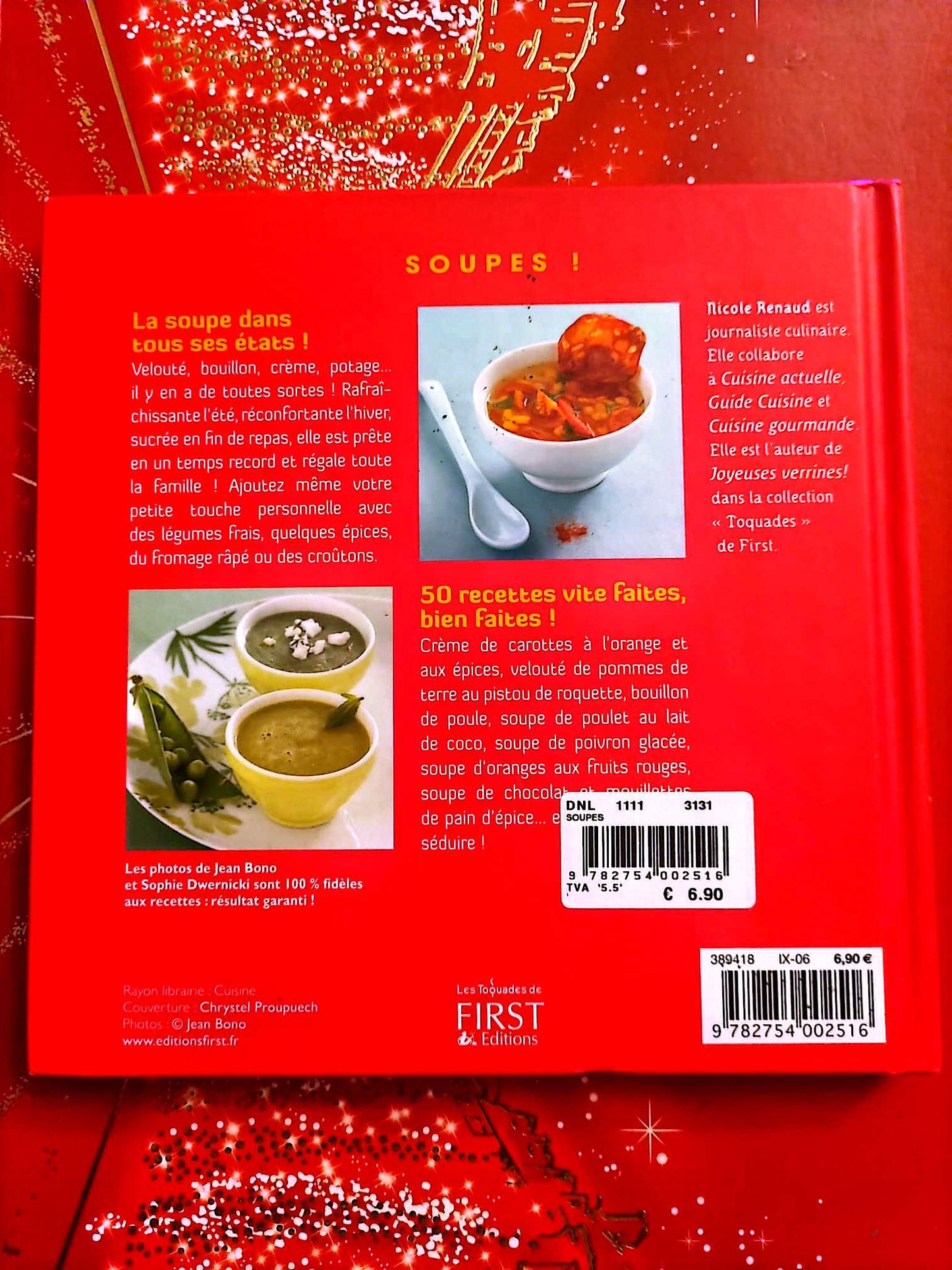 Soupes ! – 50 recettes vite faites, bien faites – Nicole Renaud – Livre de cuisine livre de cuisine