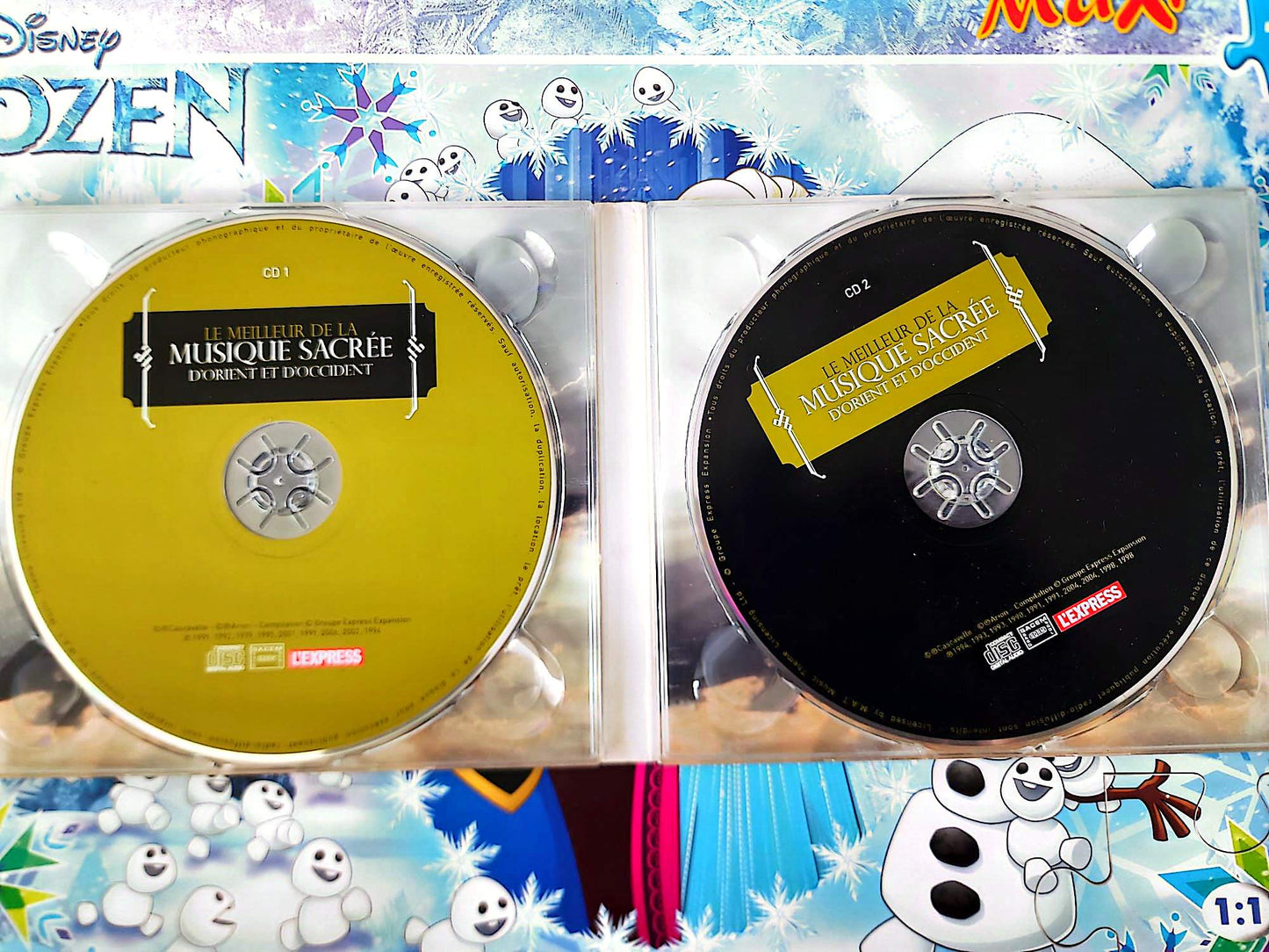 CD Le Meilleur de la Musique Sacrée Orient et Occident Coffret 2 CD Bach Mozart Schubert Chant Grégorien Classique