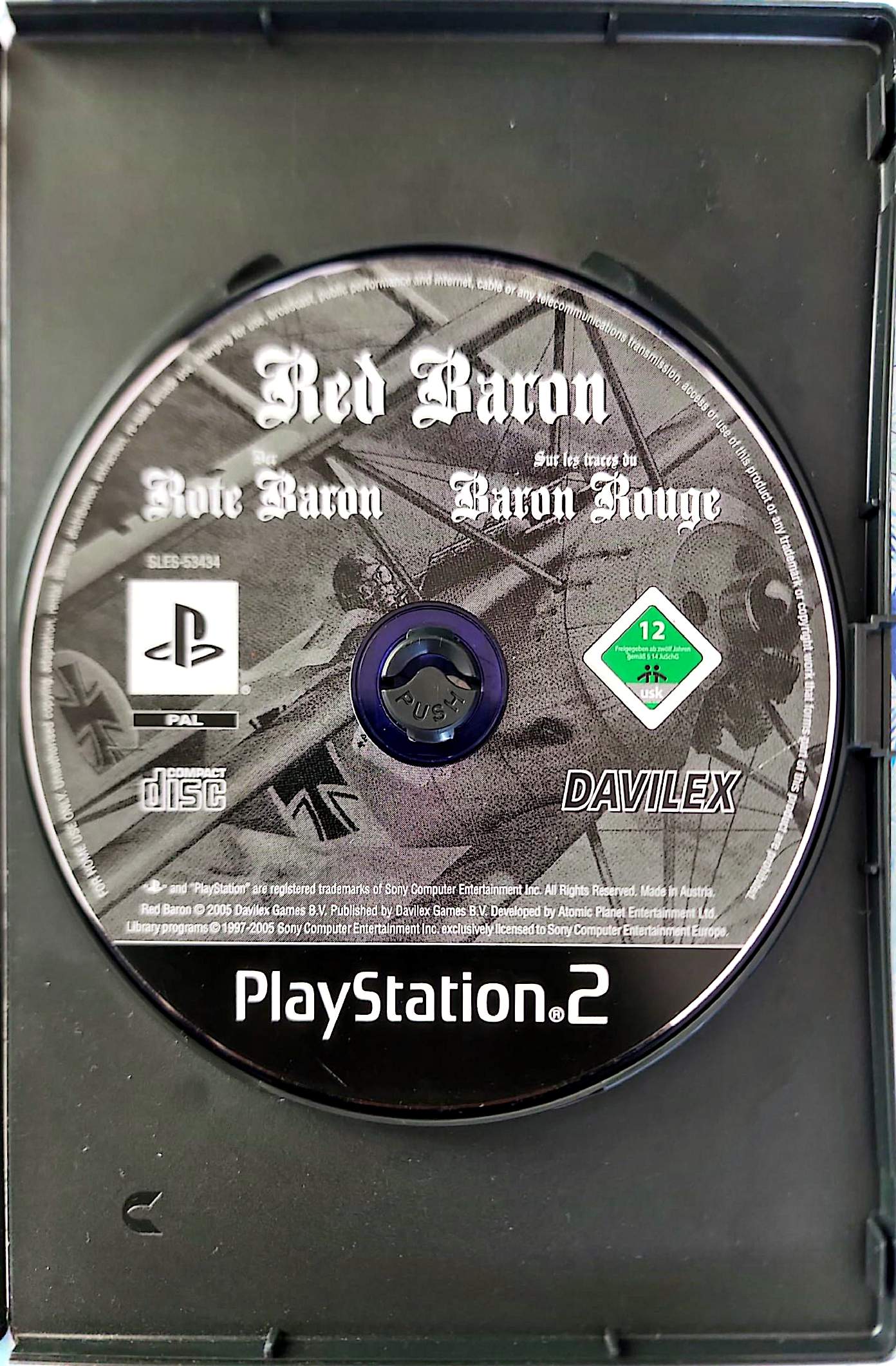 Jeu PS2 Red Baron CD Seul Sans Boîte Sans Notice PlayStation 2 PAL