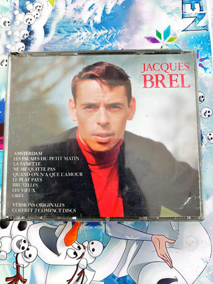 CD Jacques Brel Versions Originales Coffret 2 CD Incomplet Chanson Française Amsterdam Ne Me Quitte Pas