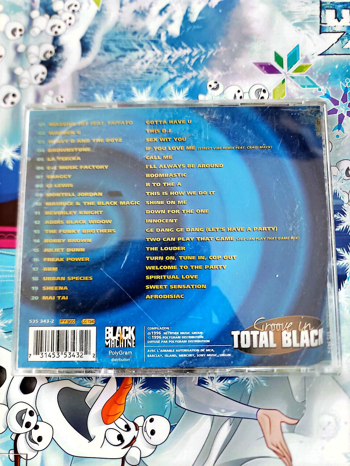 CD Groove in Total Black Compilation R&B Hip Hop Soul Bobby Brown Shaggy Montell Jordan