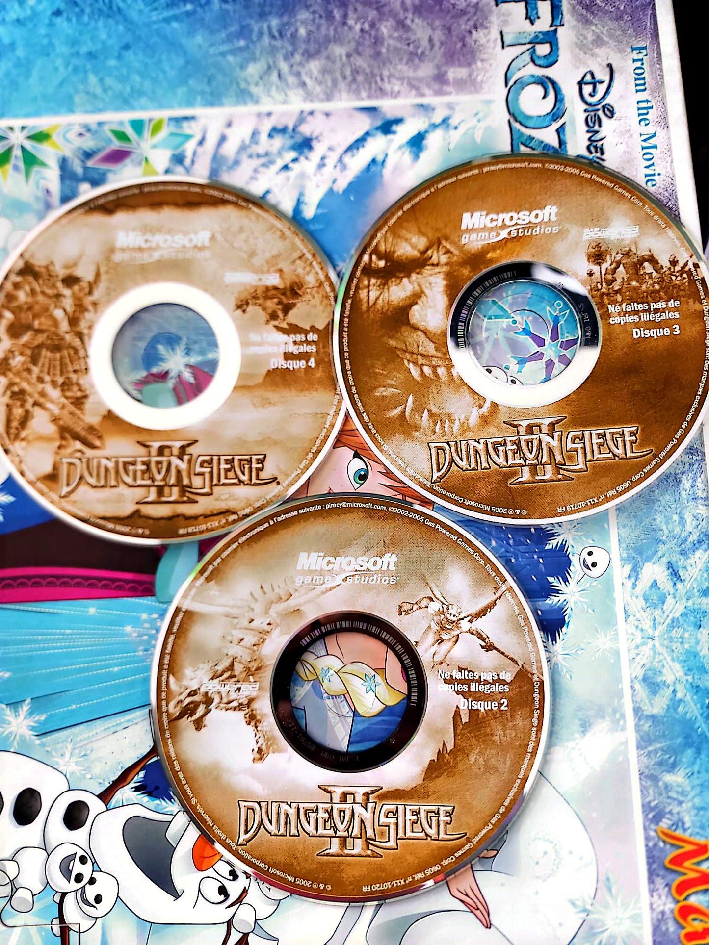 Jeu PC Dungeon Siege II Incomplet CD 2 3 4 Manque Disque 1 RPG Action Microsoft