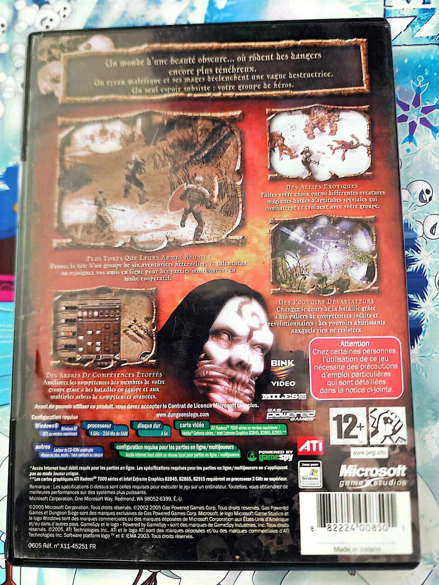Jeu PC Dungeon Siege II Incomplet CD 2 3 4 Manque Disque 1 RPG Action Microsoft