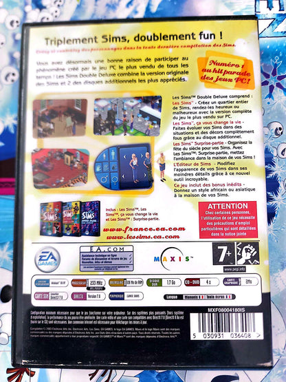 Jeu PC Les Sims Double Deluxe Incomplet CD-ROM Simulation EA Games Maxis