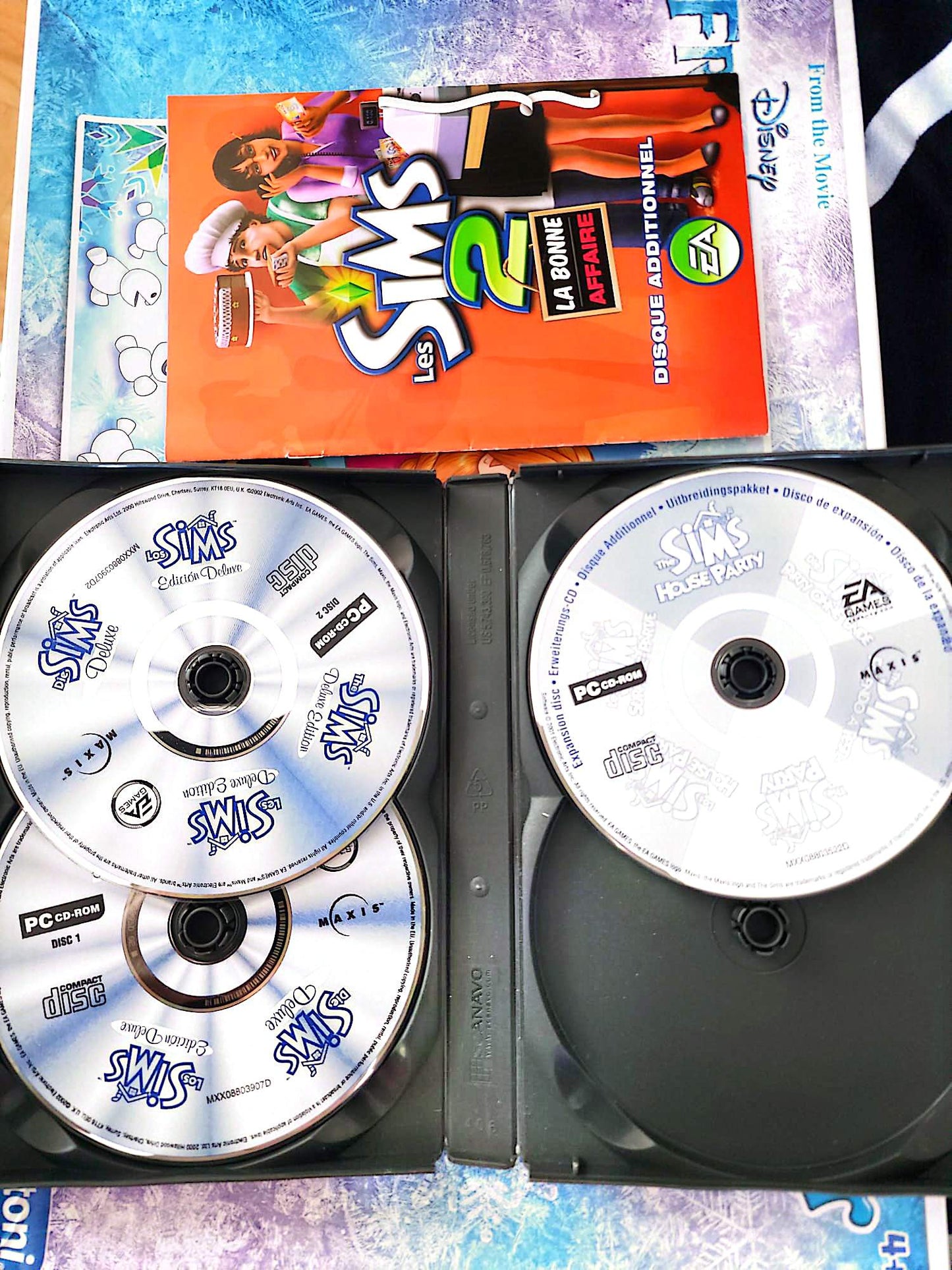 Jeu PC Les Sims Double Deluxe Incomplet CD-ROM Simulation EA Games Maxis