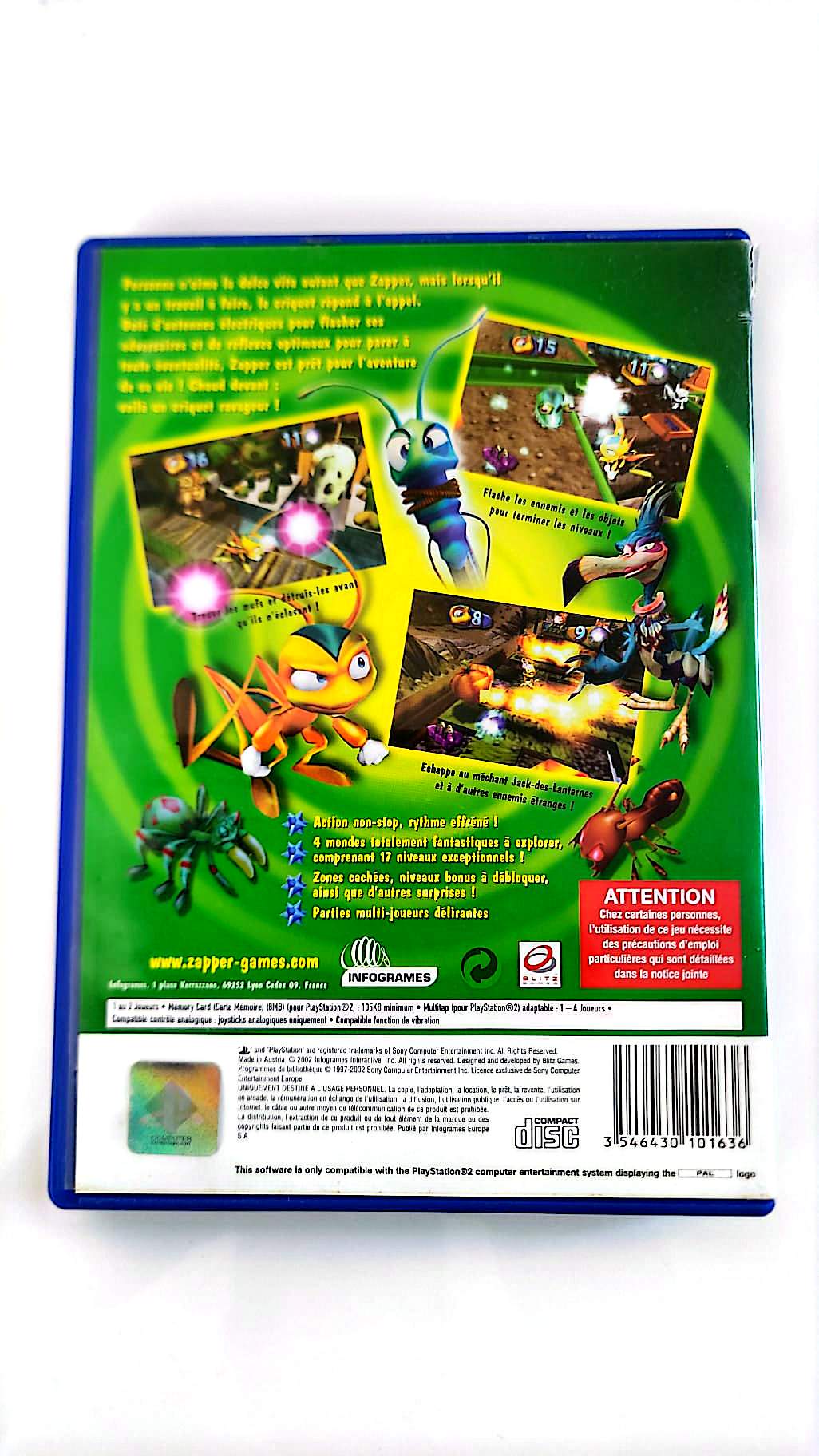 Zapper : Le Criquet Ravageur - Jeu PS2 | Infogrames | PAL Français