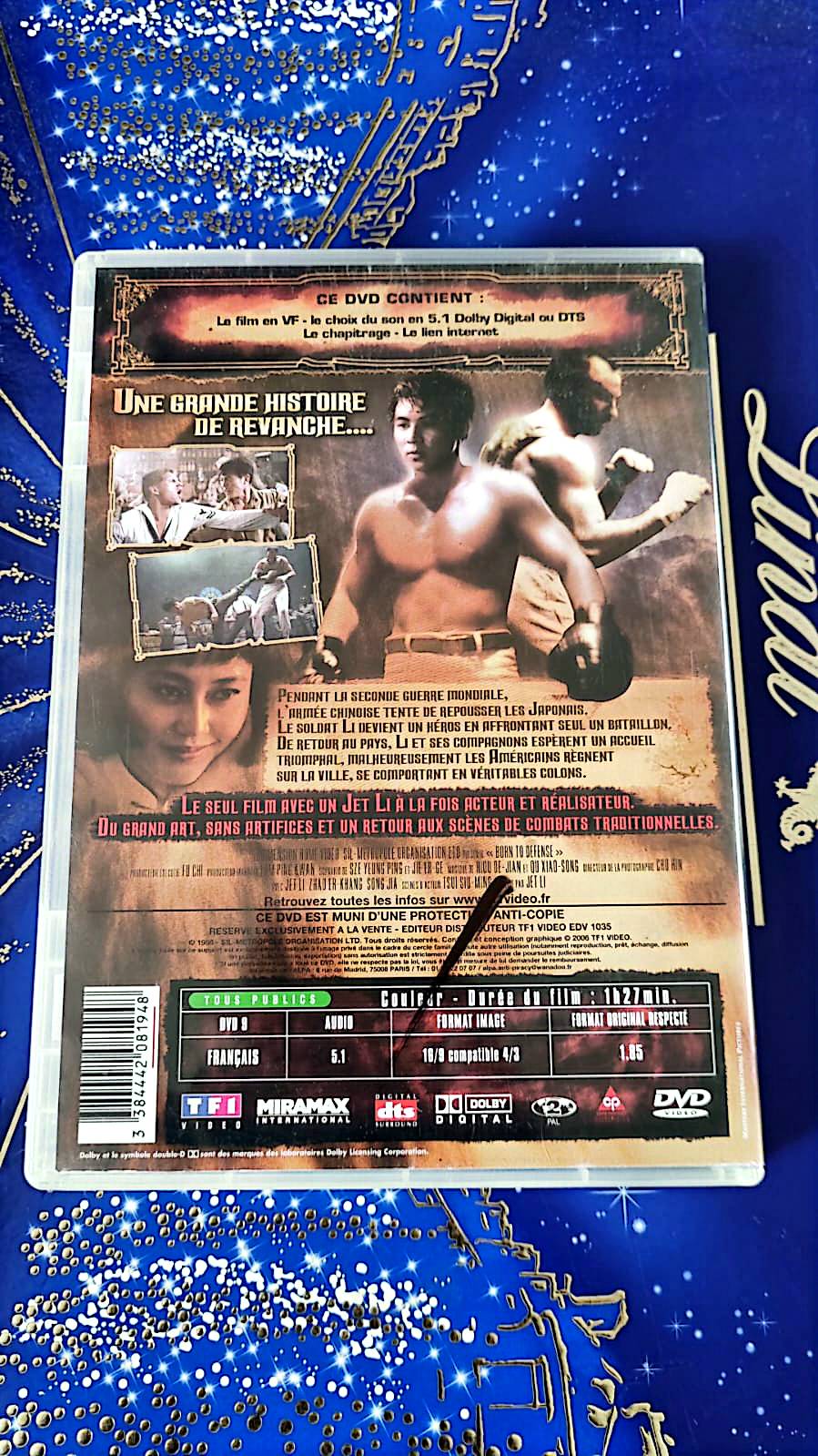 DVD : jet li born to defense en