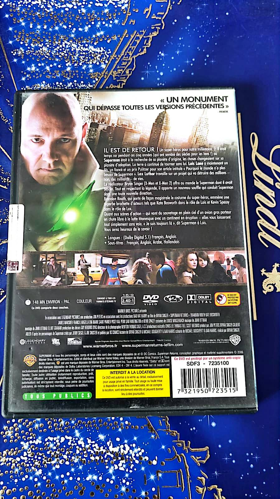 DVD : superman returns en