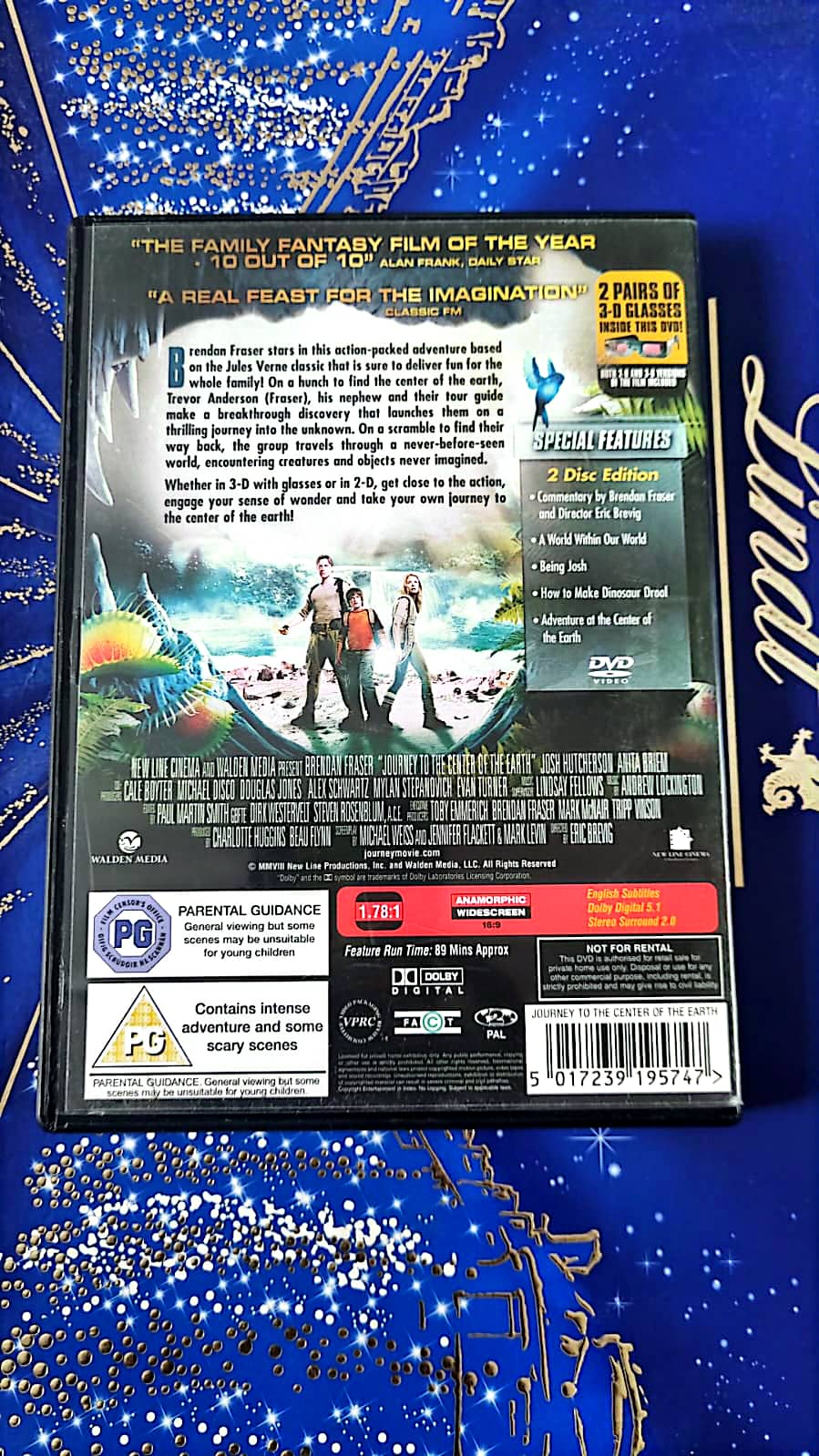 DVD brandan Fraser journey to the center of the earth