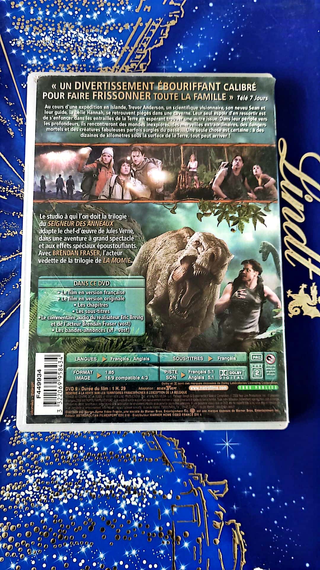 DVD Metropolitan Brendan Fraser voyage au Centre de la Terre