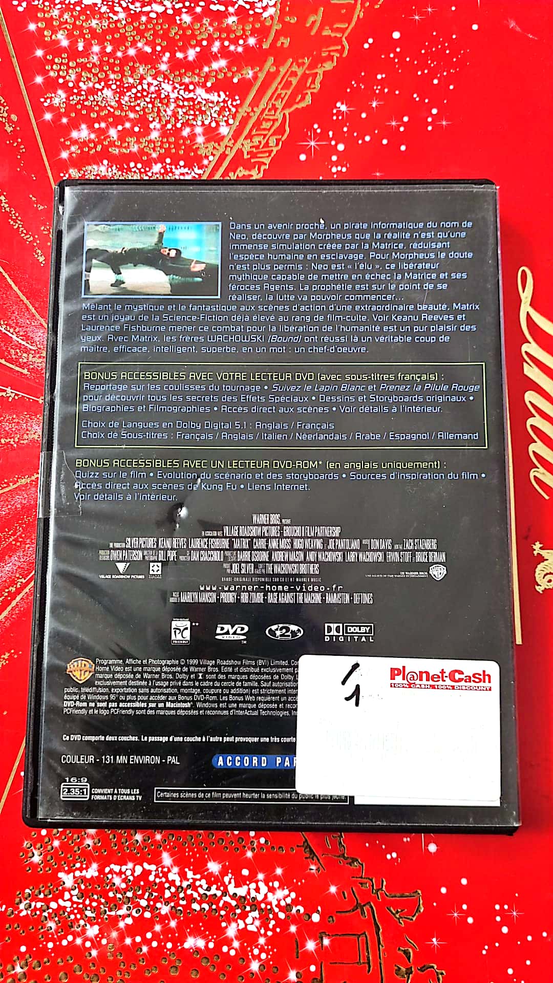 DVD Keanu Reeves Laurence Fishburne Matrix croire à l'incroyable