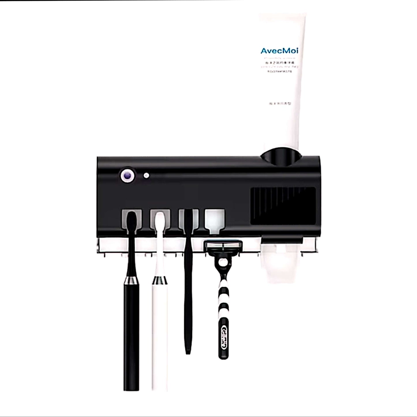 Distributeur automatique de dentifrice mural avec stérilisation UV