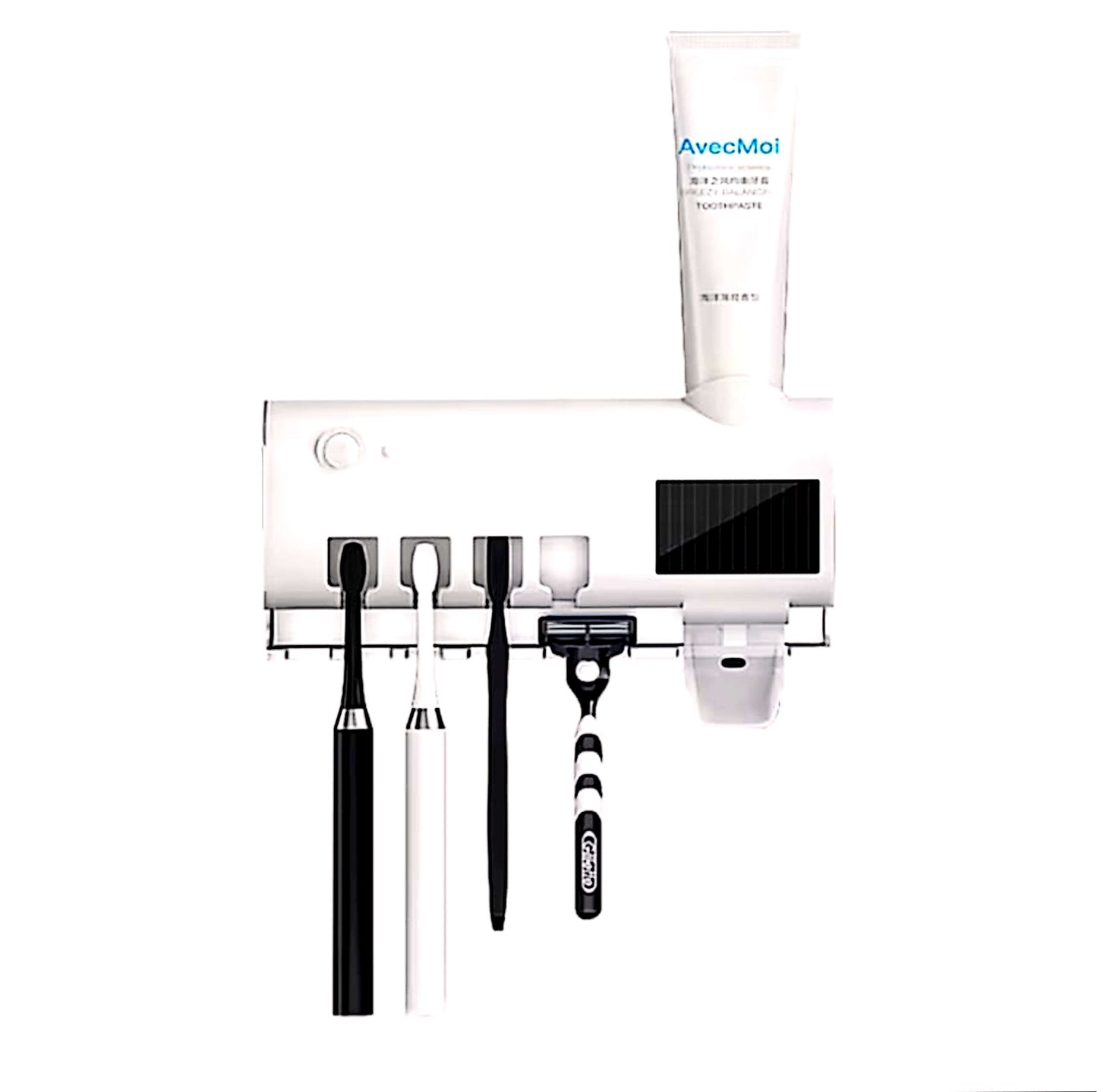 Distributeur automatique de dentifrice mural avec stérilisation UV