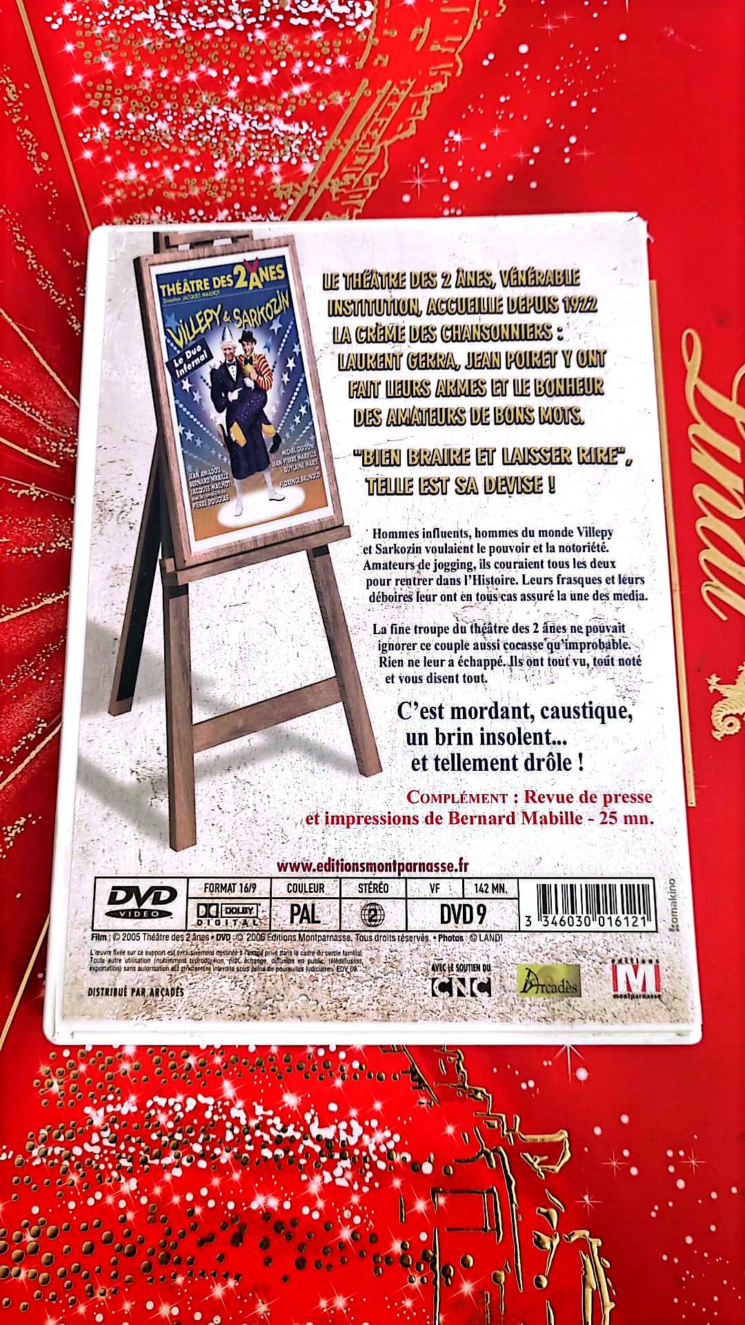 DVD THÉÂTRE DES 2 ANES VILLEPY & SARKOZIN