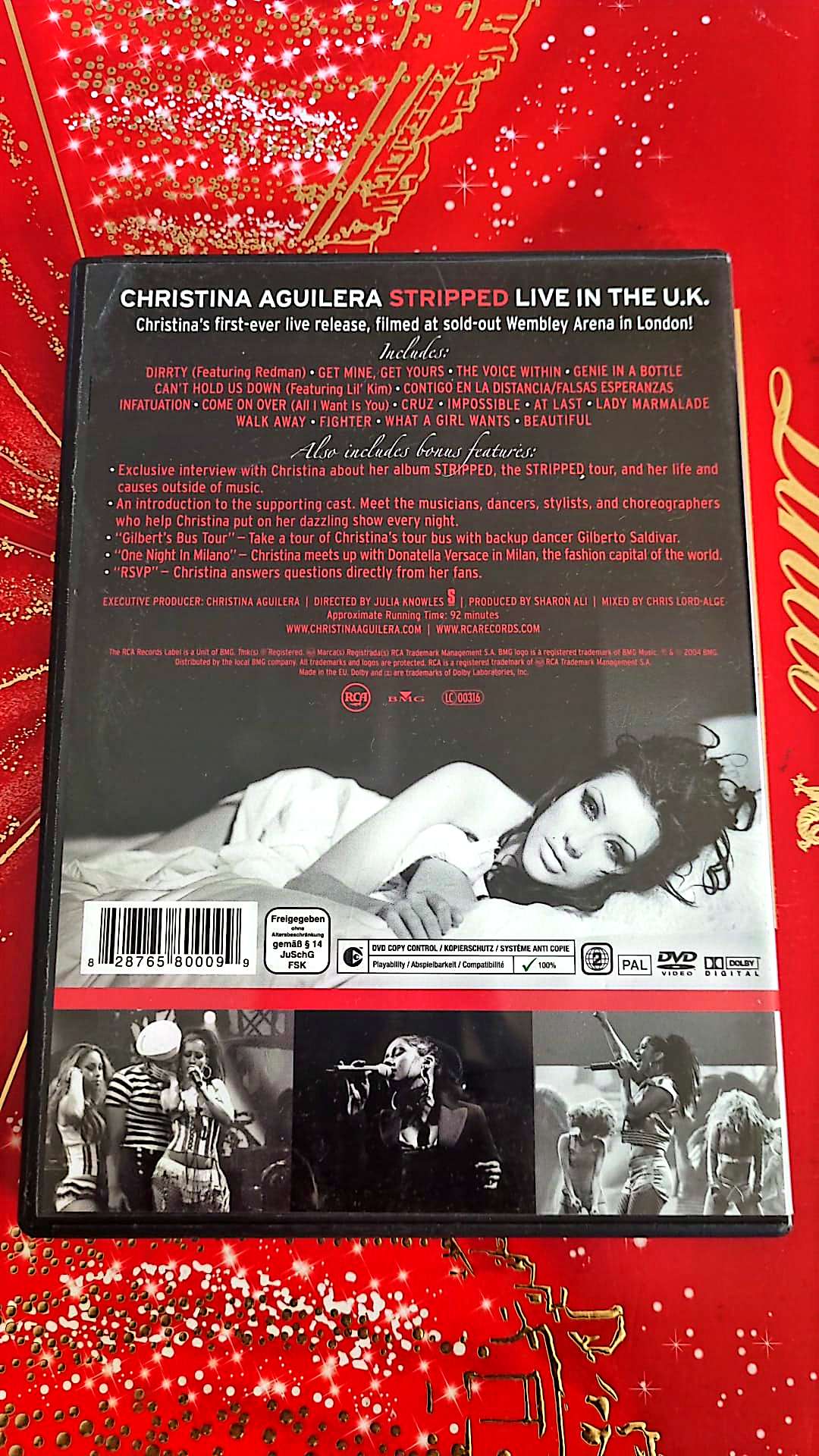 Dvd Christina Aguilera Stripped Live In The Uk