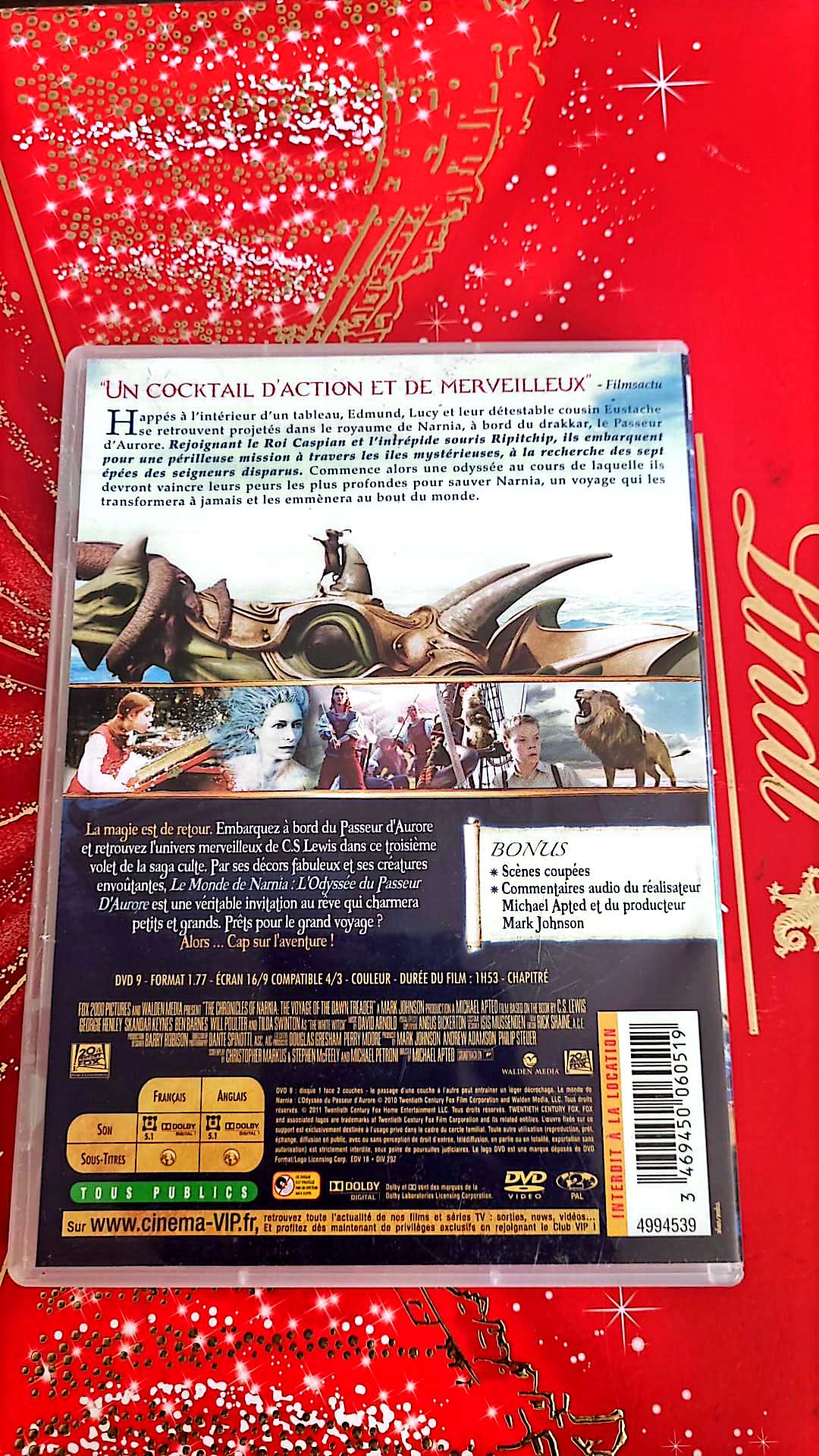 Dvd Le Monde De Narnia L'odyssée Du Passeur D'aurore