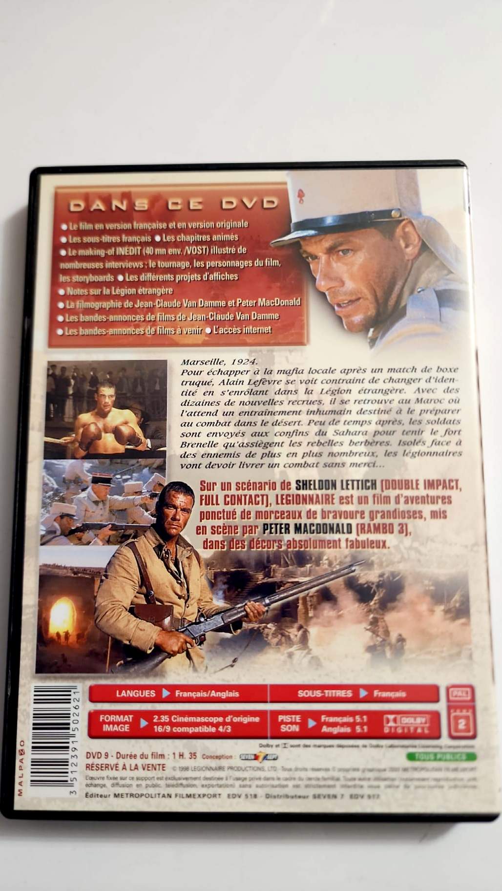 Legionario – Edición Prestigio – DVD – Jean-Claude Van Damme